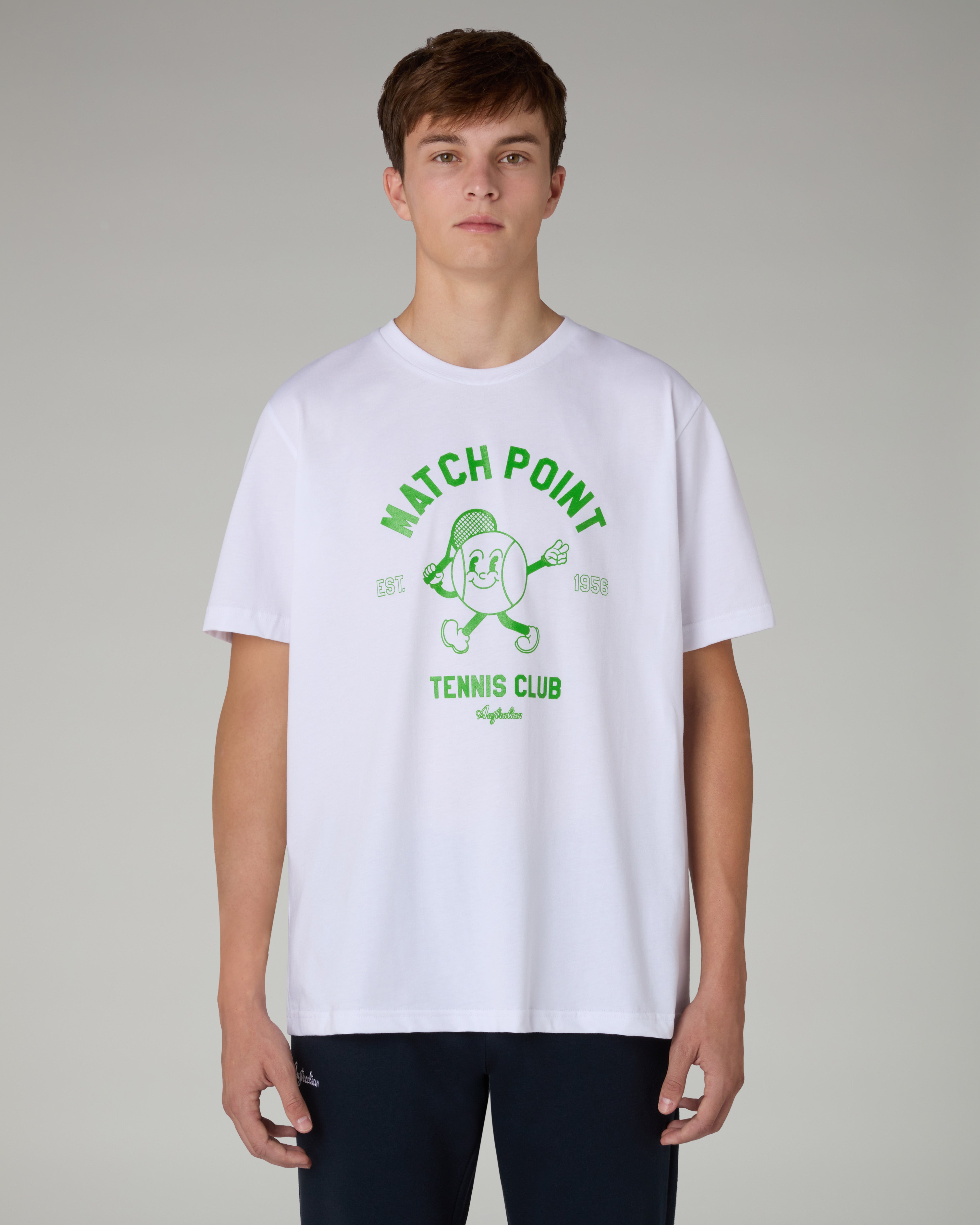 australian-mascotte-t-shirt-in-cotone-bianco image 1