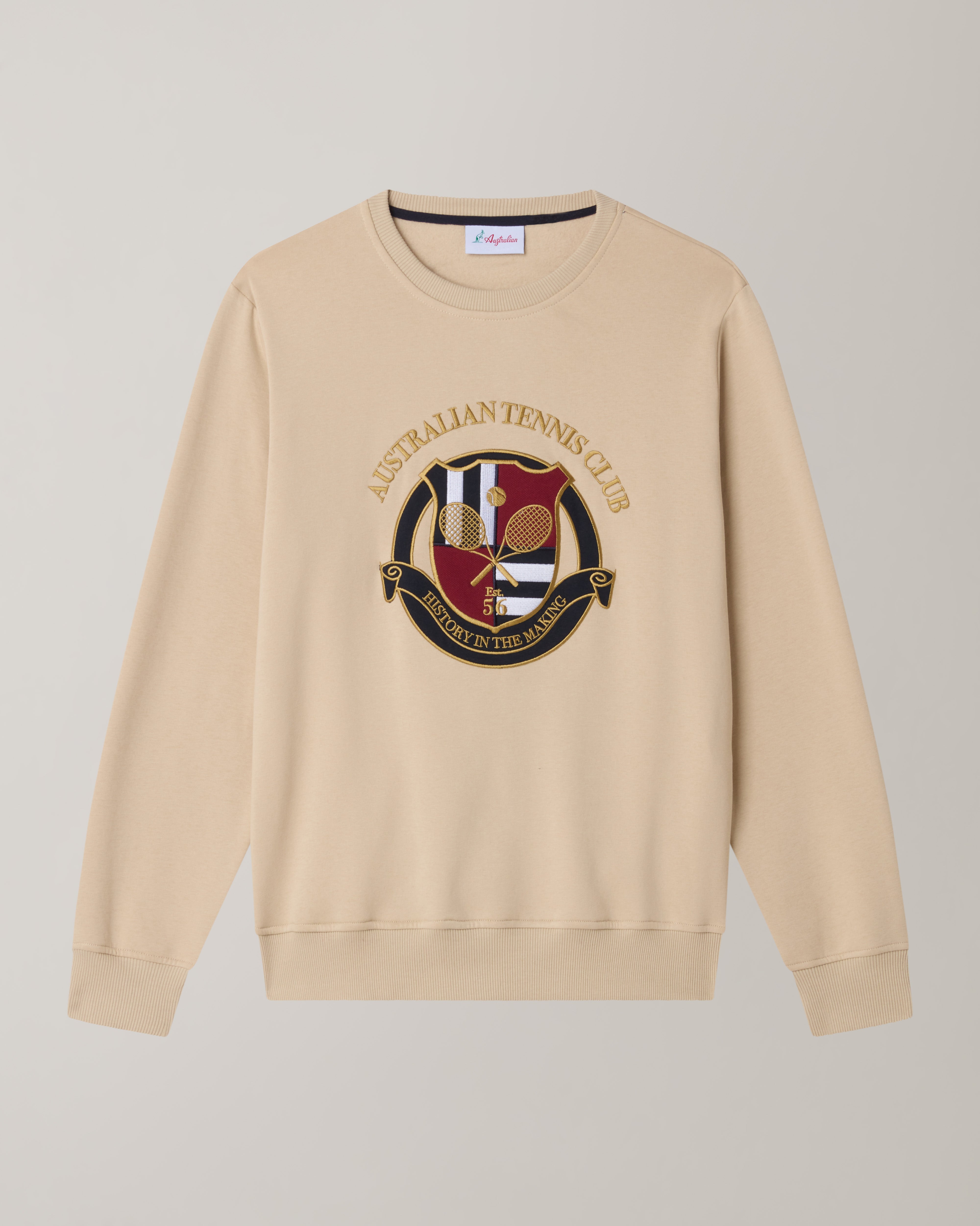 australian-tennis-club-crewneck-sabbia image 5