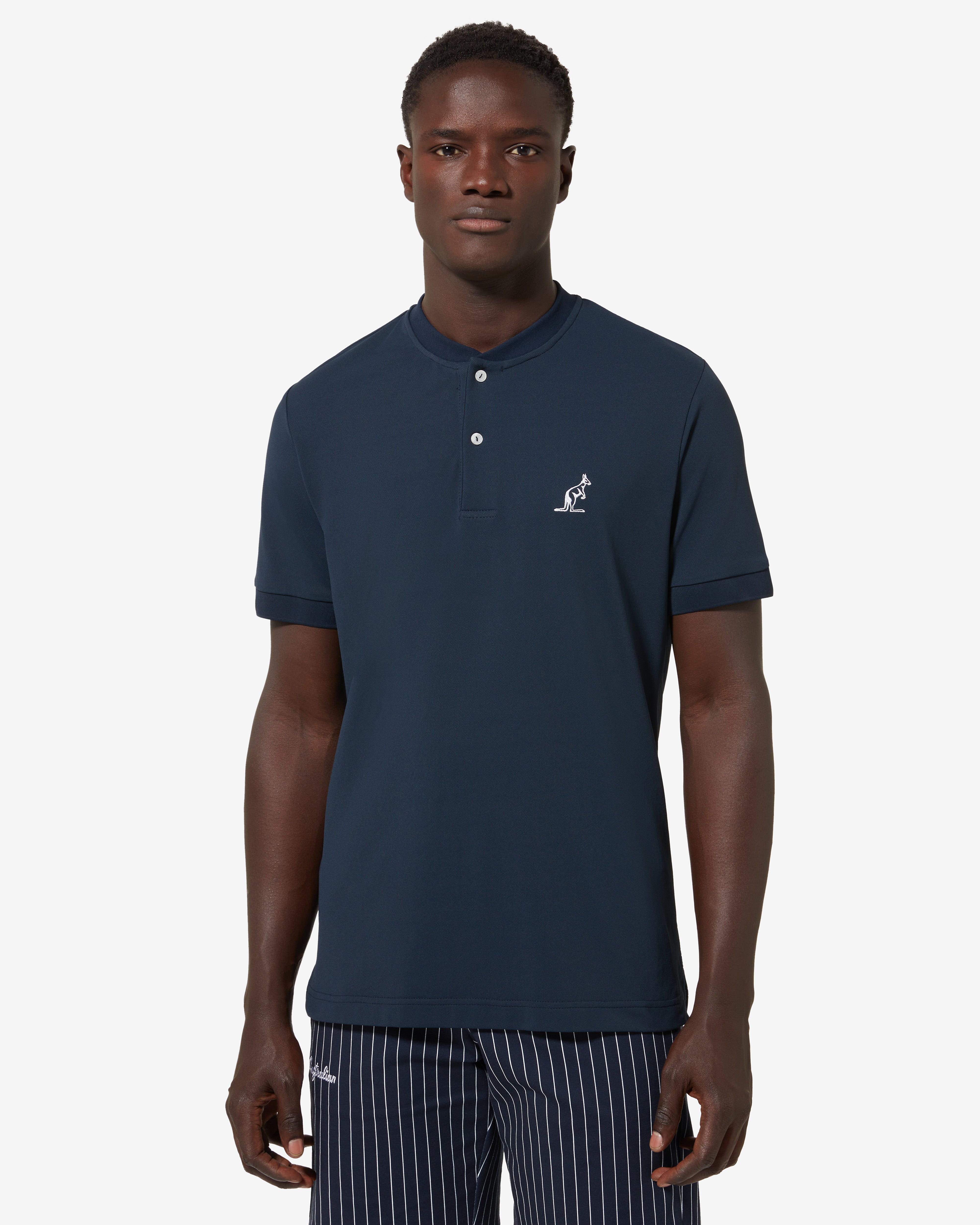 australian-style-polo-shirt-polo-in-piquet-tecnico-blu-navy-regular-fit image 1