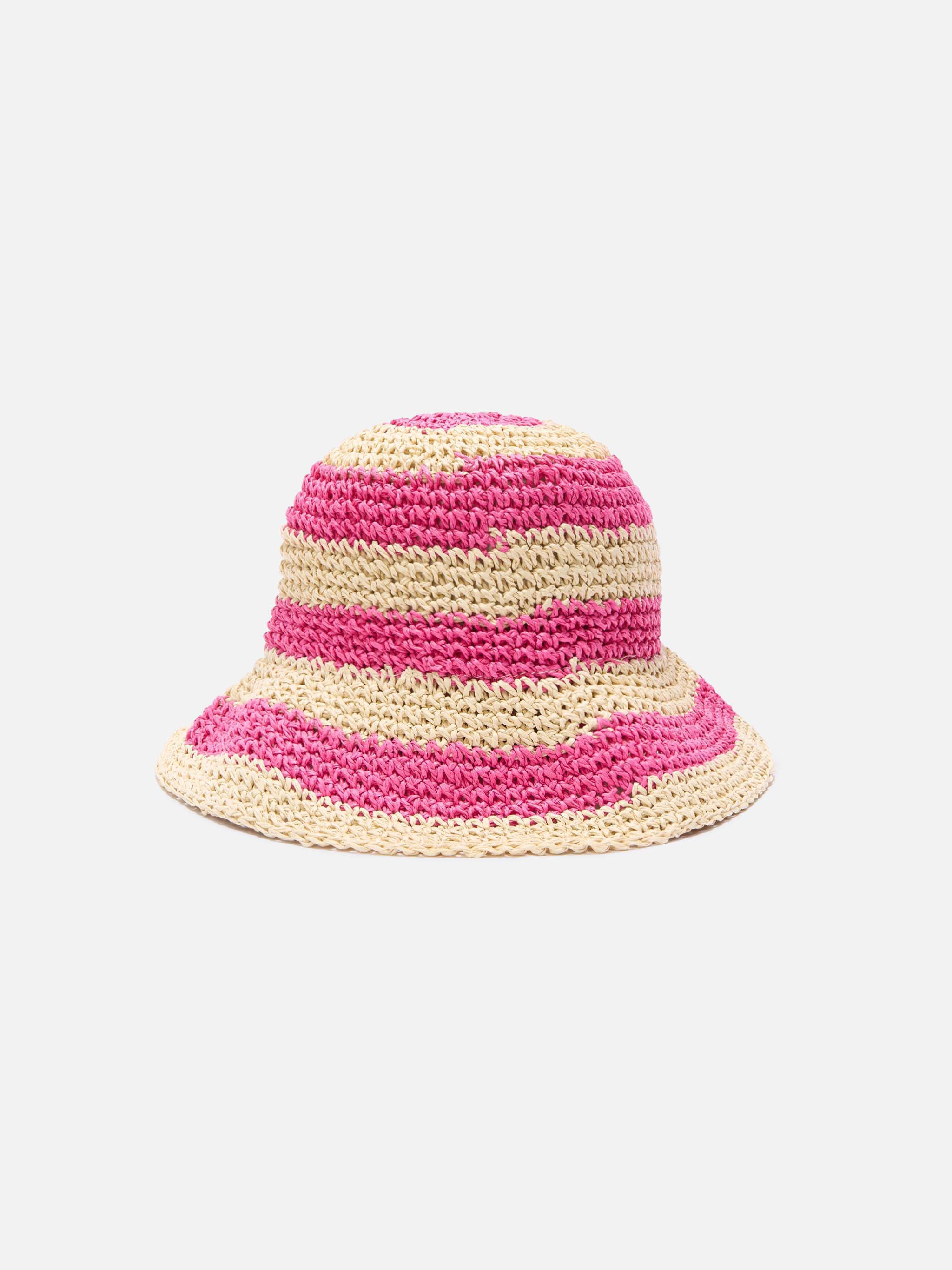 mc2-saint-barth-cappello-polly-bucket-paglia-rosa-taglia-unica image 3