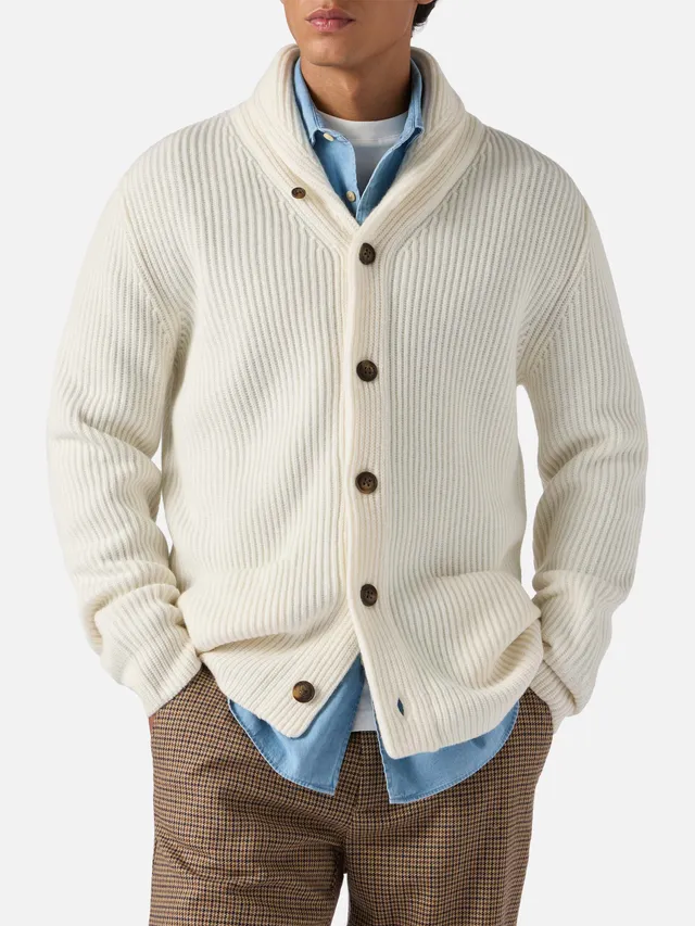 mc2-saint-barth-glasgow-cardigan-uomo-bianco-in-pura-lana image 1