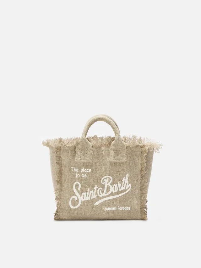 mc2-saint-barth-vanity-mini-borsa-mini-donna-in-lino-beige-tinta-unita-con-traco image 1