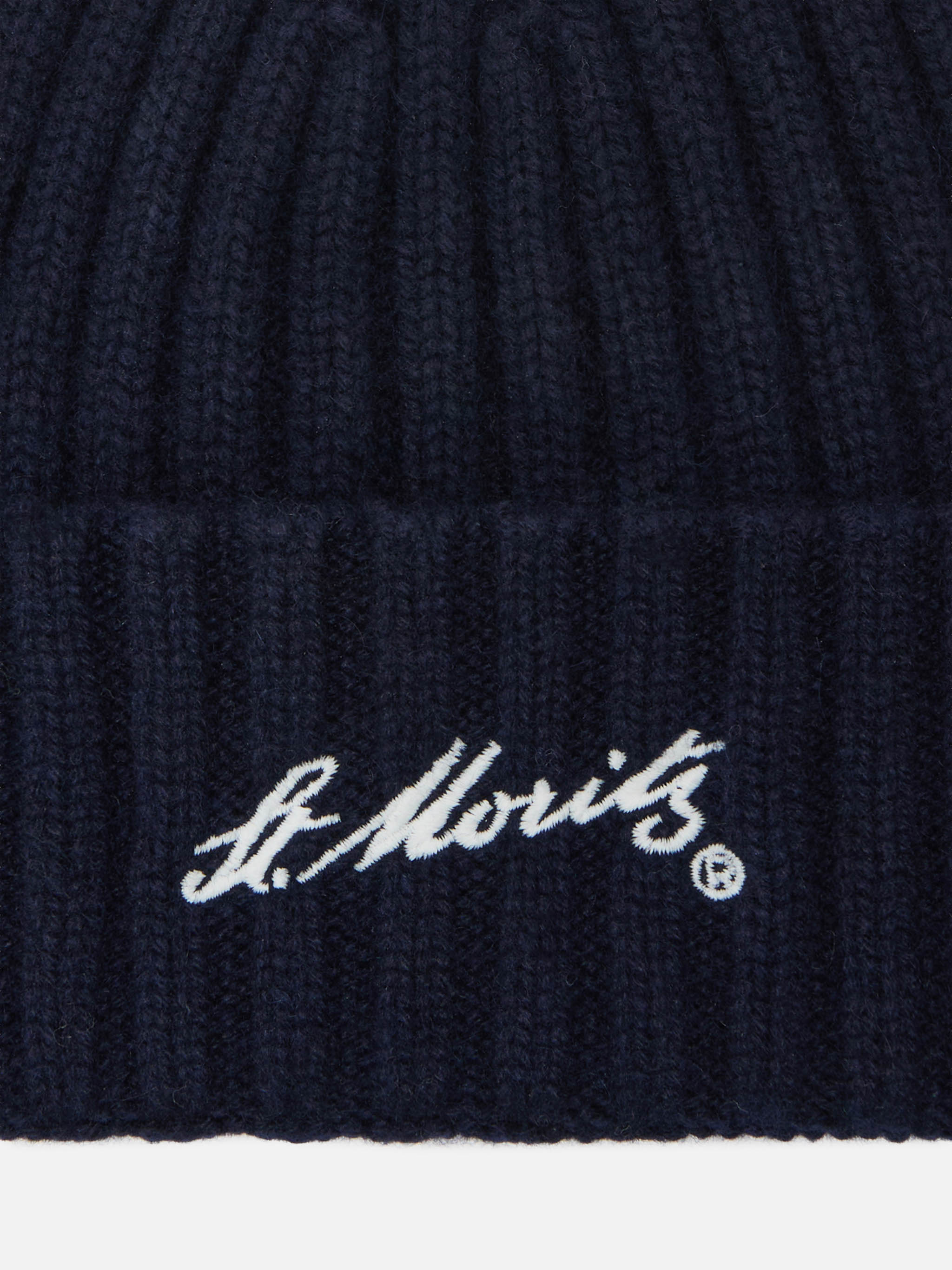 mc2-saint-barth-berretto-wengen-st-moritz-in-cashmere-blu-con-risvolto image 2