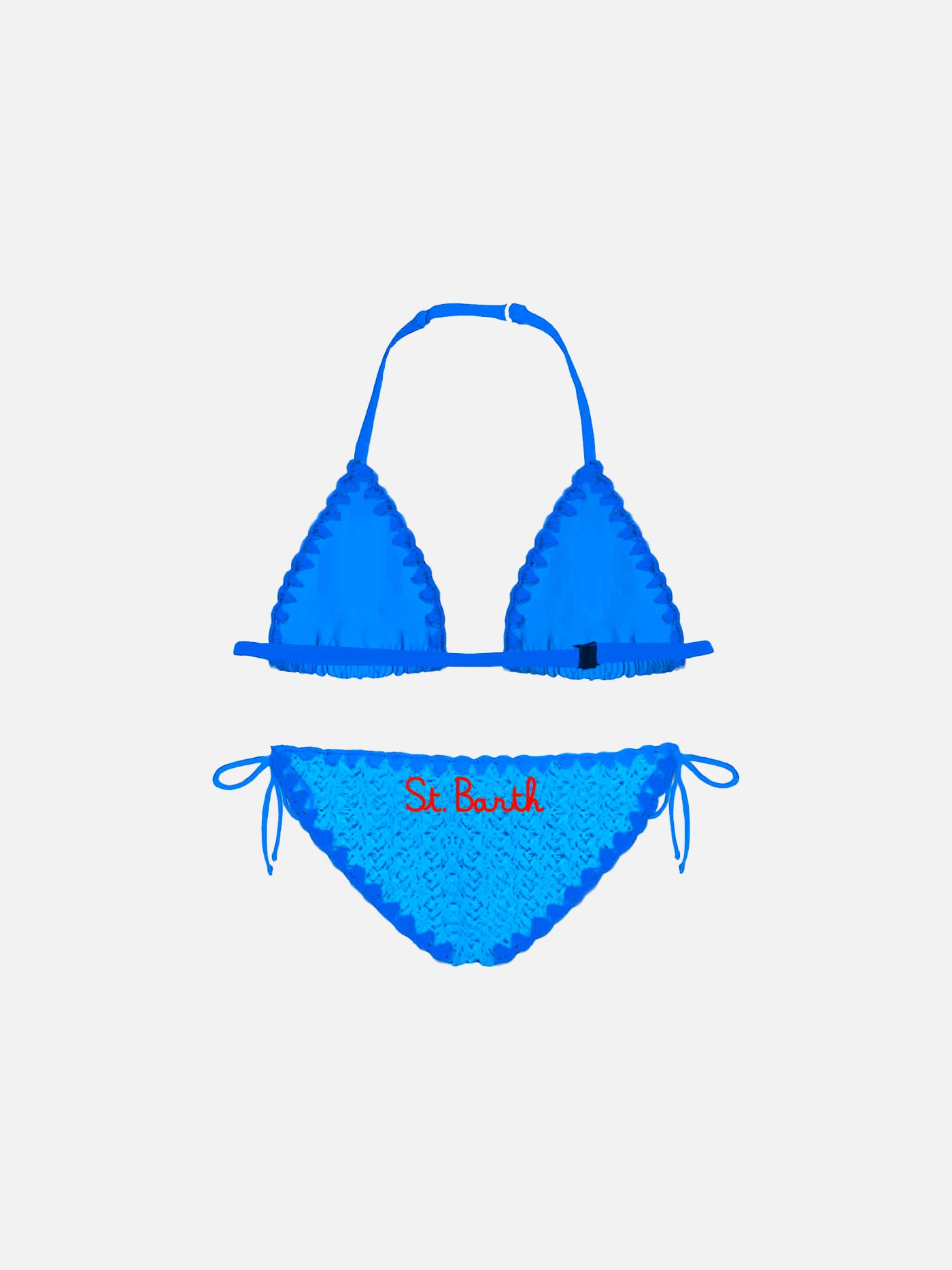 mc2-saint-barth-bikini-da-bambina-all-uncinetto-blu-con-ricamo-margherite image 2