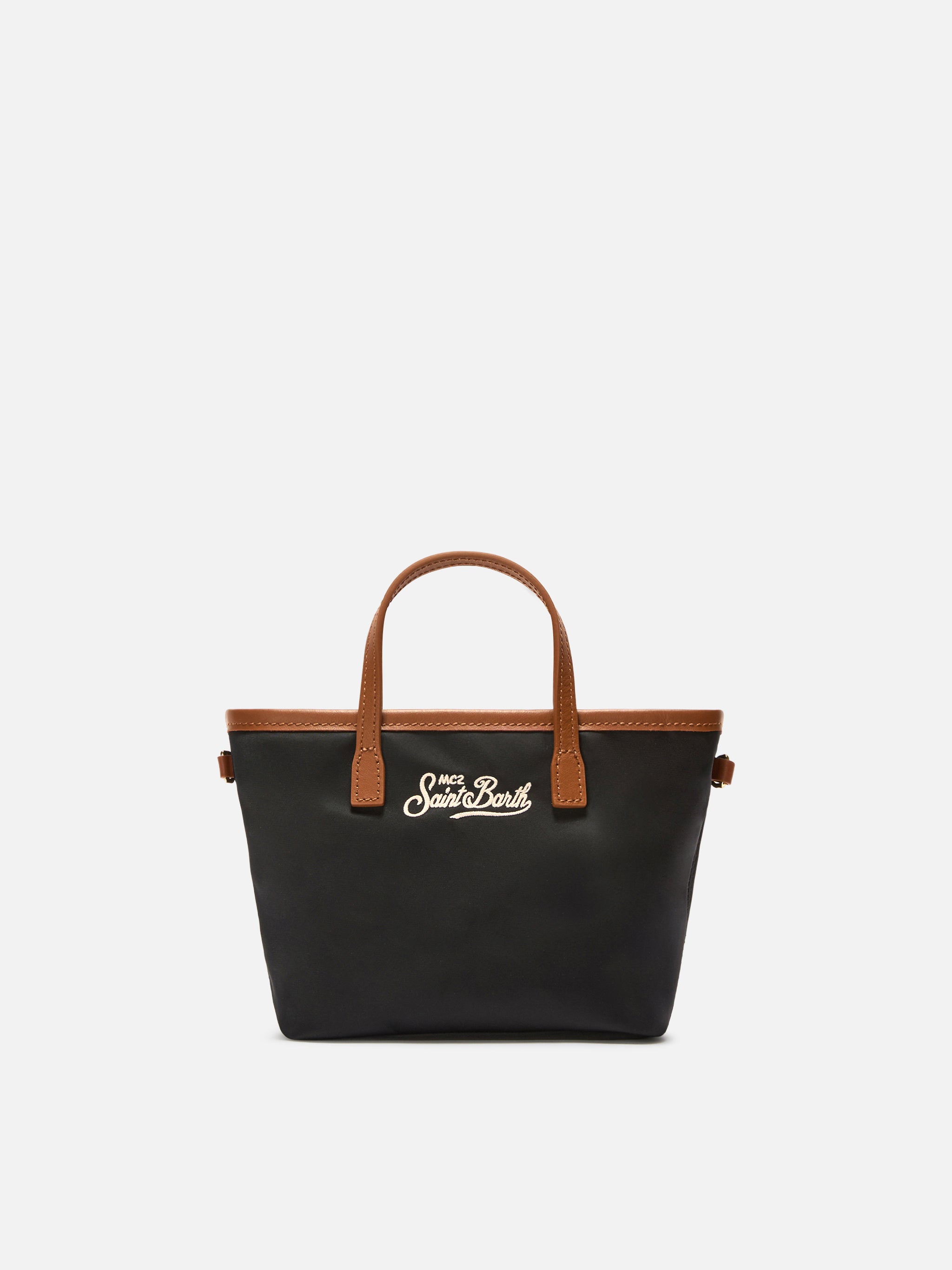 mc2-saint-barth-city-mini-borsa-nylon-nera-con-tracolla image 1