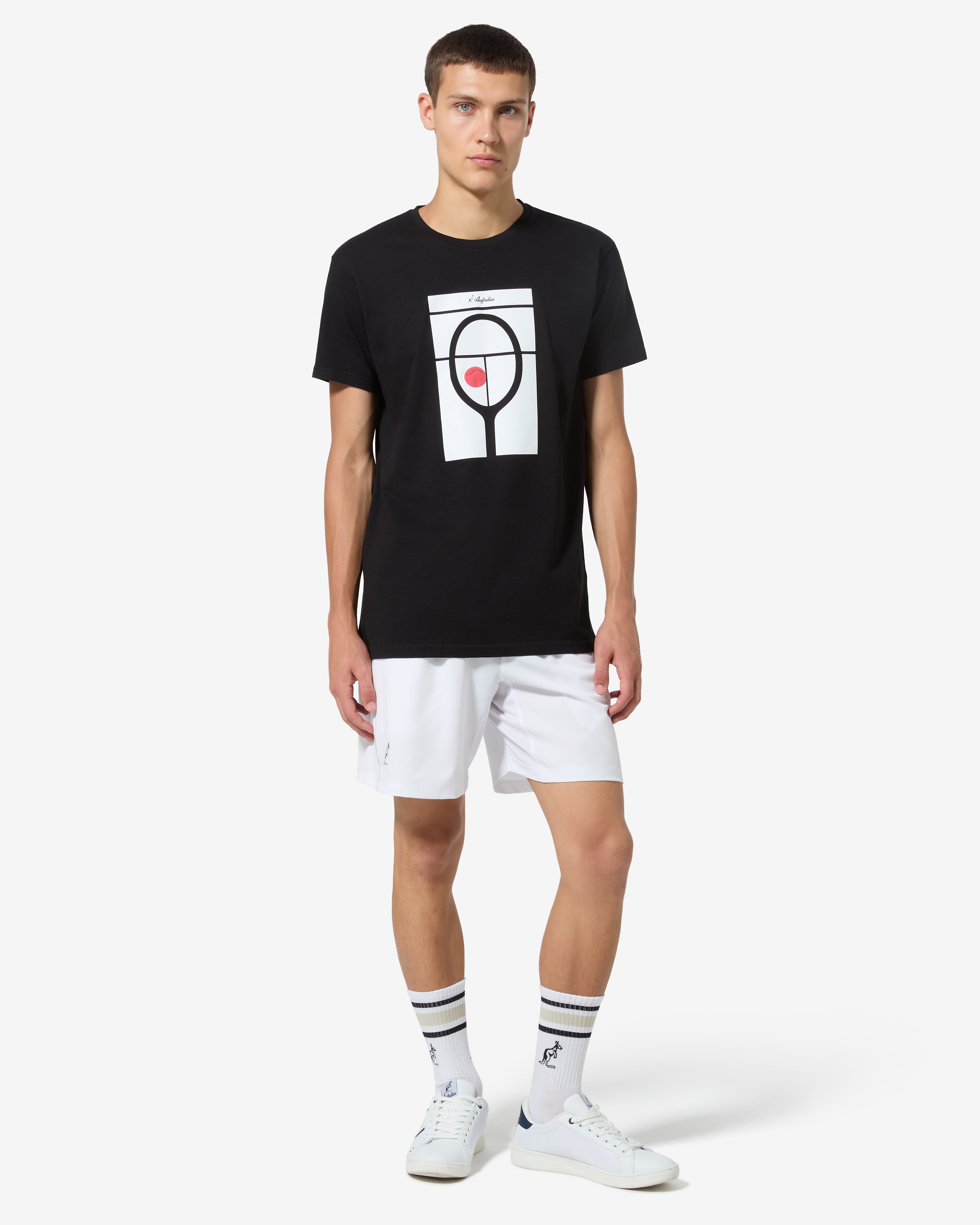 australian-ultra-short-short-tennis-bi-elastico-bianco-traspirante image 2