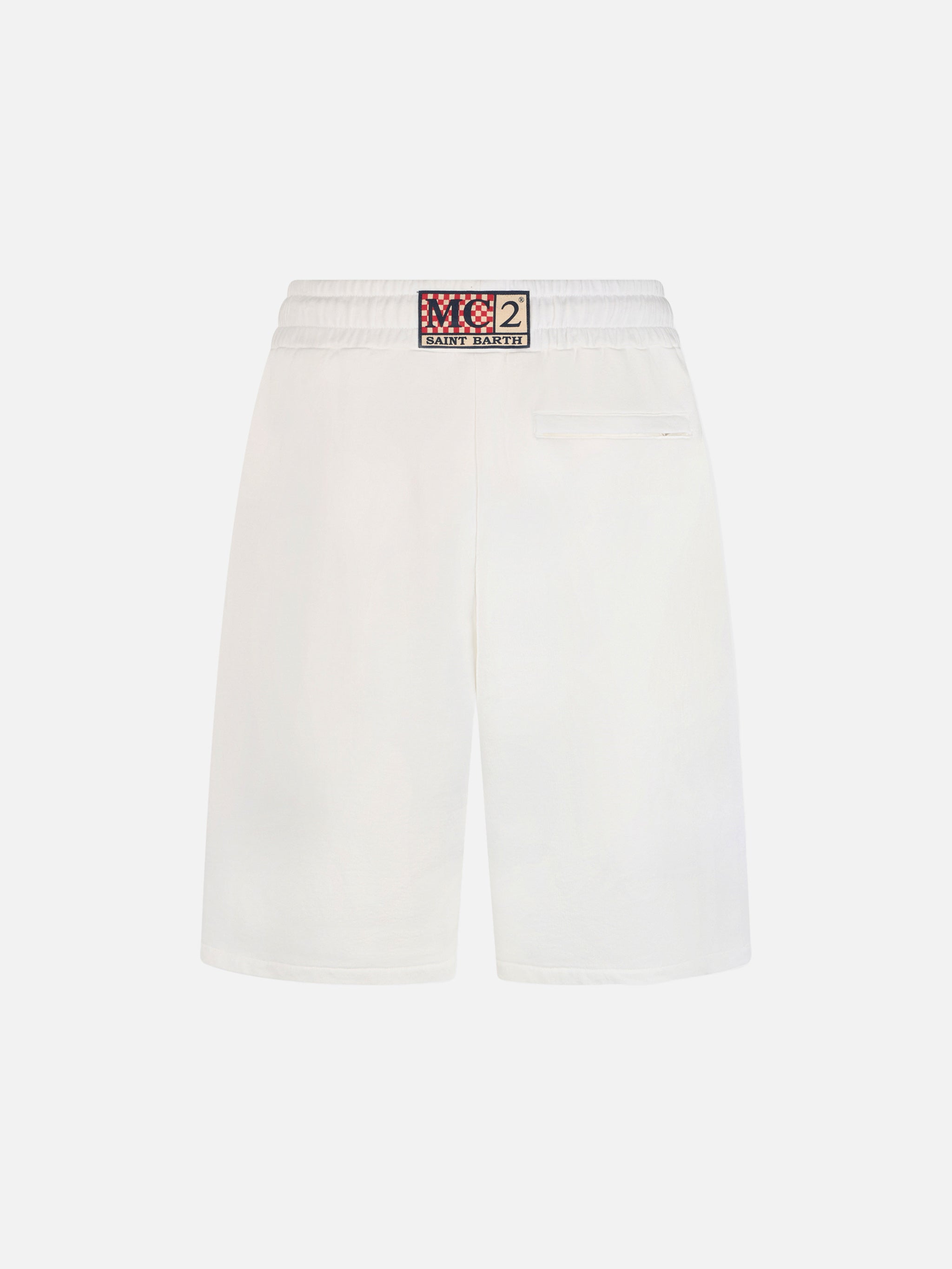 mc2-saint-barth-randle-bermuda-uomo-felpa-cotone-bianco image 5