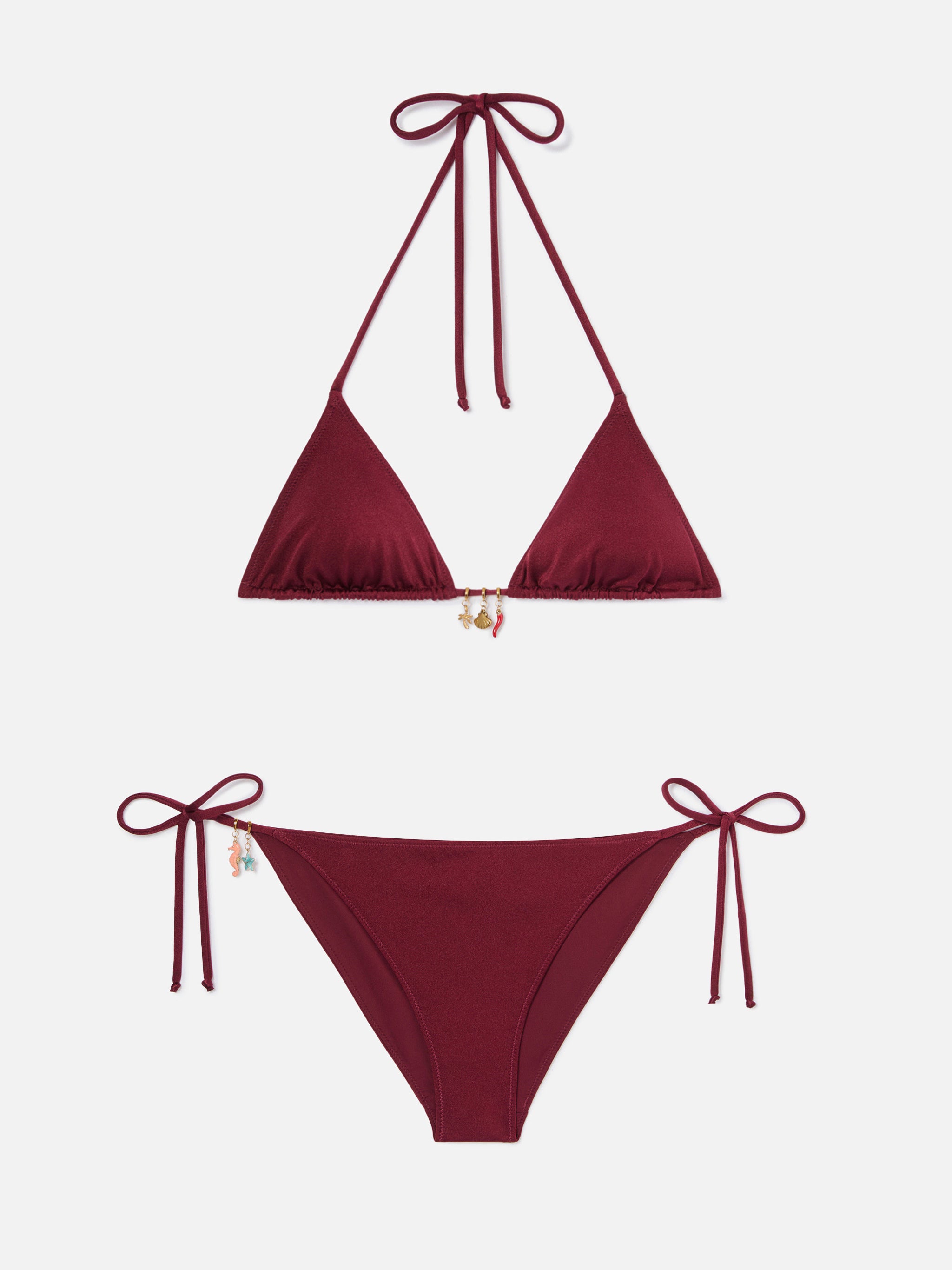 mc2-saint-barth-bikini-leah-virgo-glossy-finish-rosso-con-charms image 1