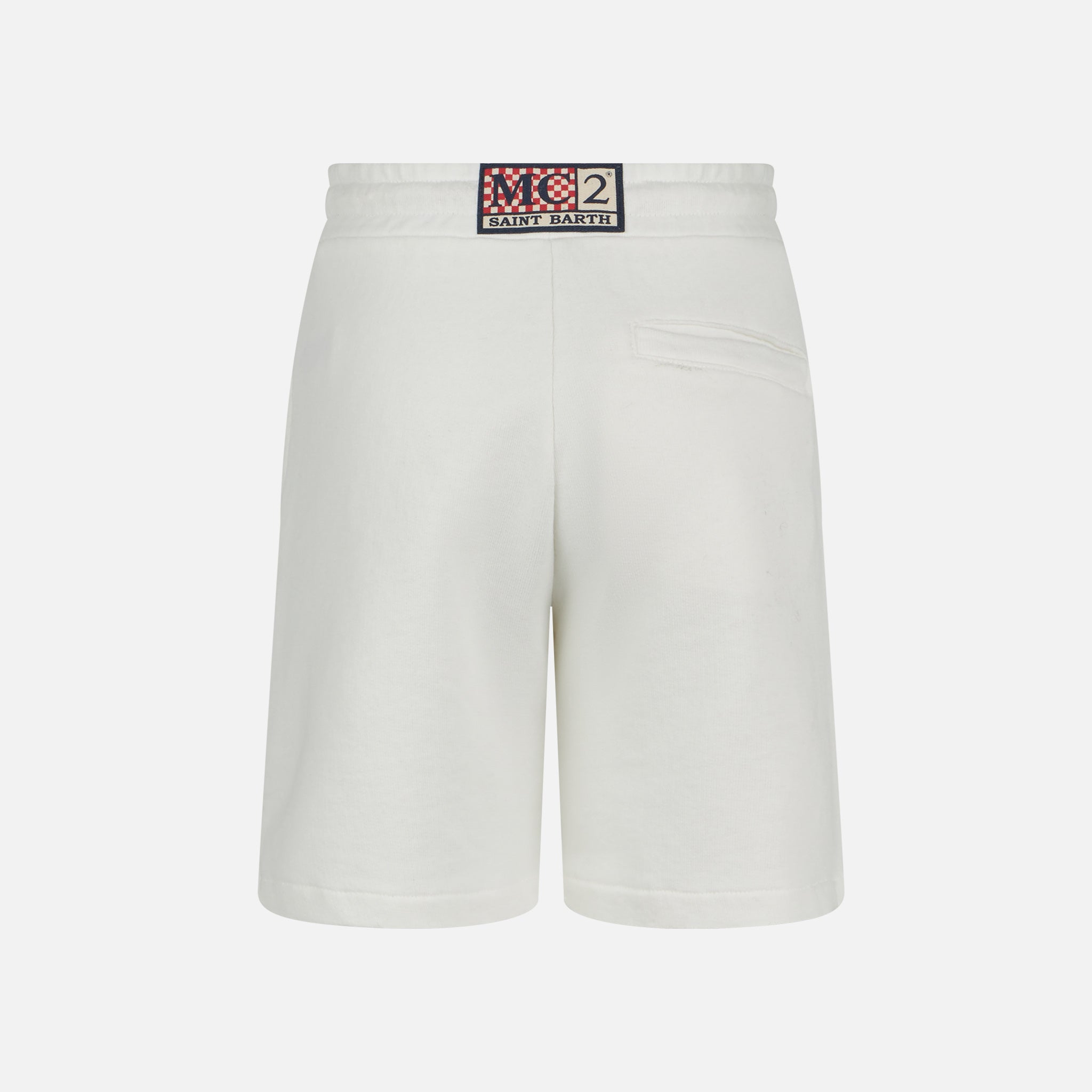 mc2-saint-barth-bermuda-da-bambino-in-cotone-bianco-con-coulisse image 2