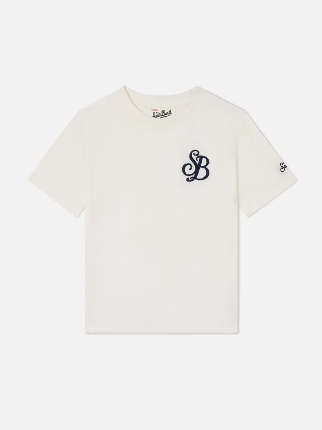 mc2-saint-barth-t-shirt-cameron-bambino-in-cotone-organico-bianca-monogramma-sb- image 1