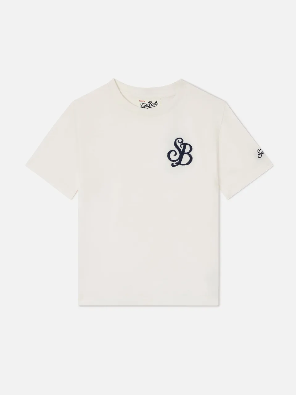 mc2-saint-barth-t-shirt-cameron-bambino-in-cotone-organico-bianca-monogramma-sb- image 1