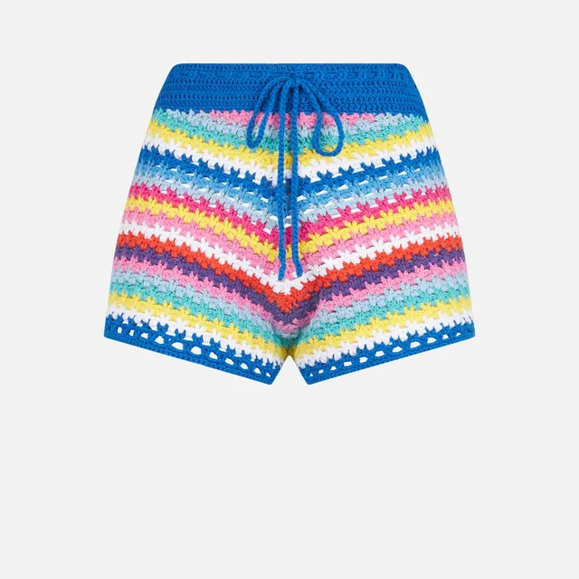 mc2-saint-barth-kalima-short-donna-in-crochet-multicolore-su-bluette image 1