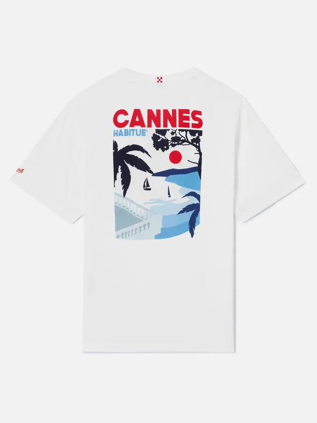 mc2-saint-barth-t-shirt-man-uomo-t-shirt-in-cotone-bianco-stampa-postcard-cannes image 1