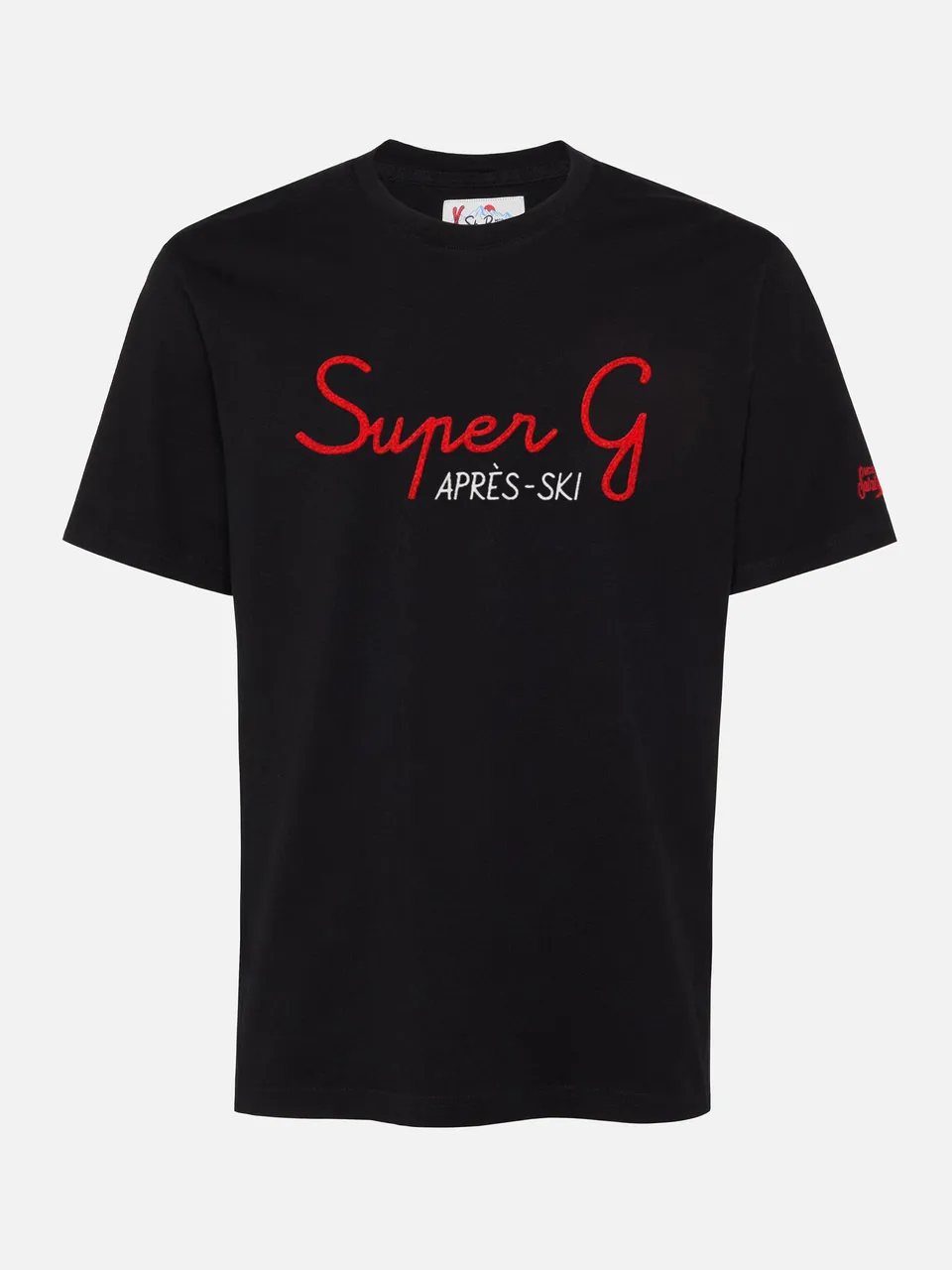 mc2-saint-barth-t-shirt-uomo-arnott-warm-cotone-nero-ricamo-super-g-special-edit image 1
