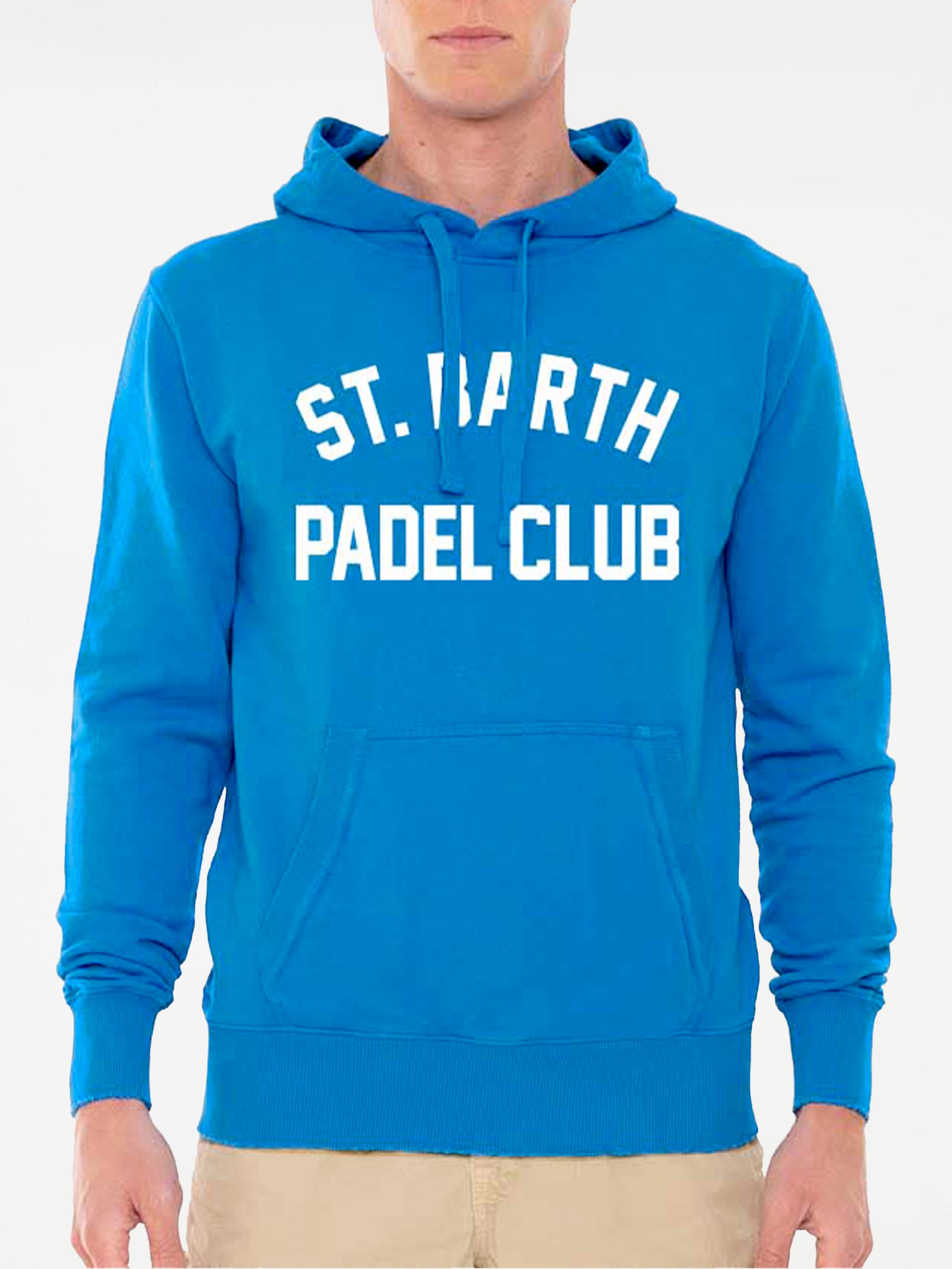 mc2-saint-barth-manhattan-felpa-uomo-cotone-blu-con-cappuccio-stampa-st-barth-pa image 1