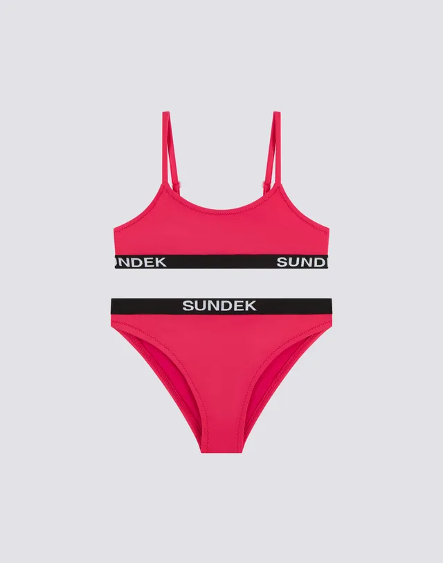 sundek-bikini-bambina-top-a-fascia-e-slip-fisso-con-logo image 1