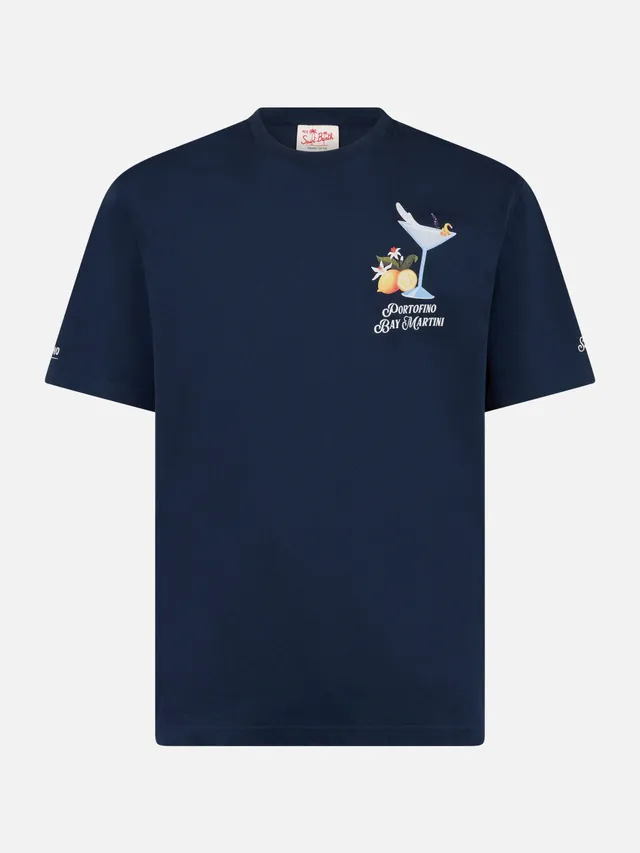 mc2-saint-barth-ecstasea-t-shirt-uomo-portofino-bay-martini-blu-special-edition image 1