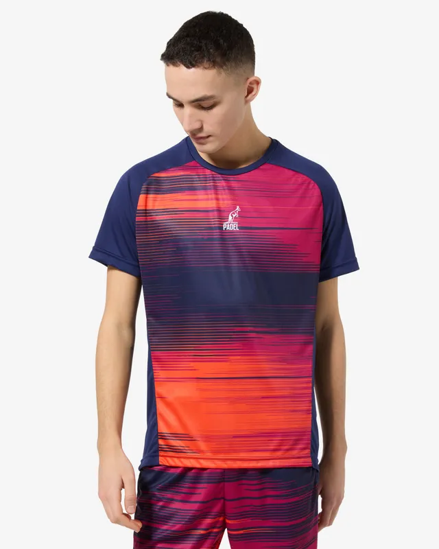 australian-gradient-lines-t-shirt-blu-cosmo-padel-performance image 1