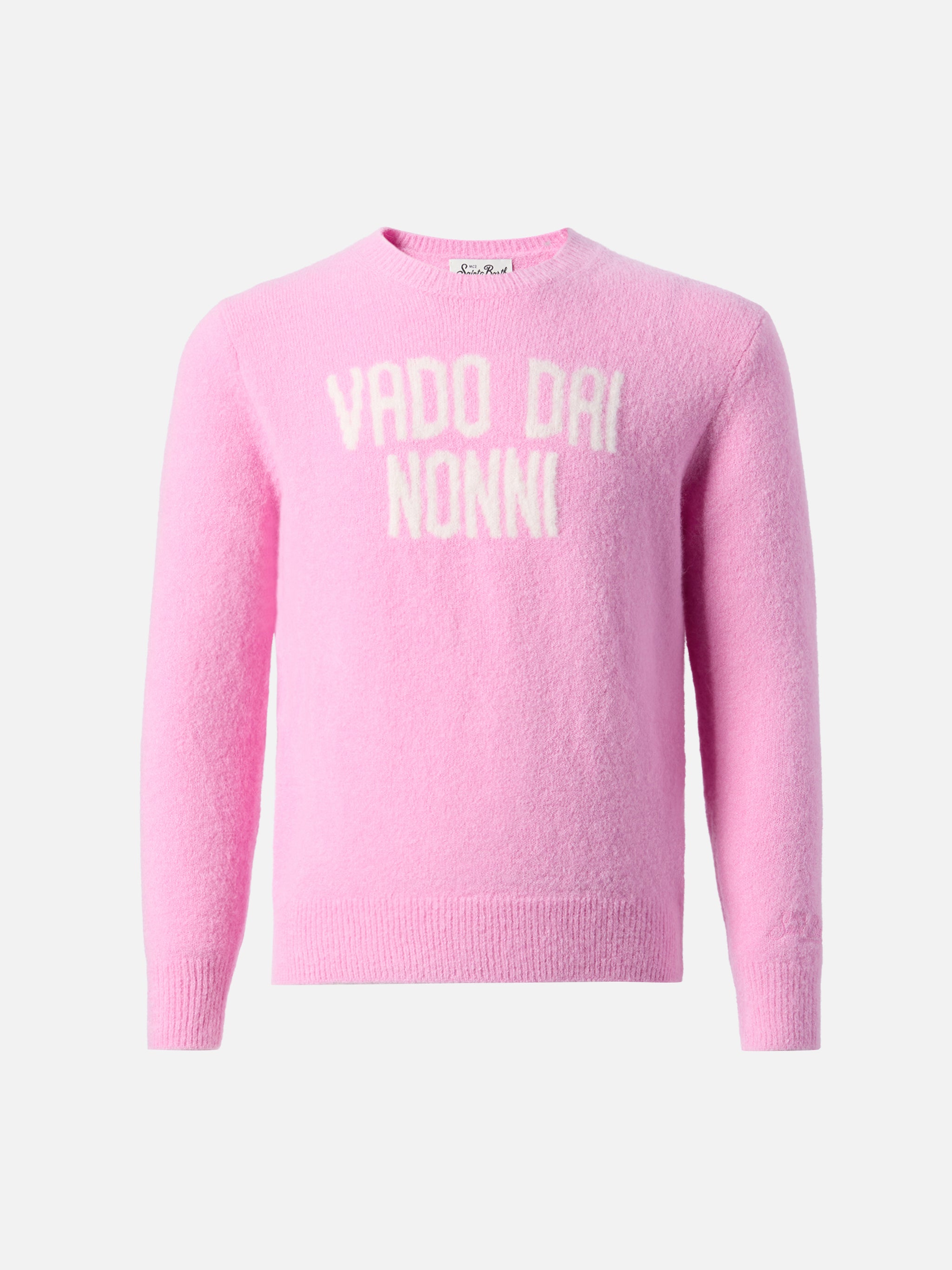 mc2-saint-barth-princess-maglione-bambina-rosa-vado-dai-nonni-alpaca image 1