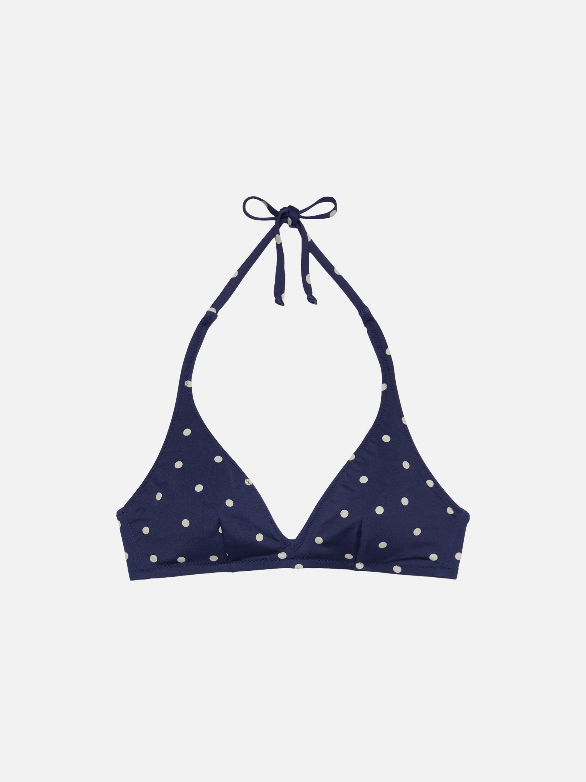 mc2-saint-barth-top-donna-gaia-bralette-triangolo-blu-pois image 1