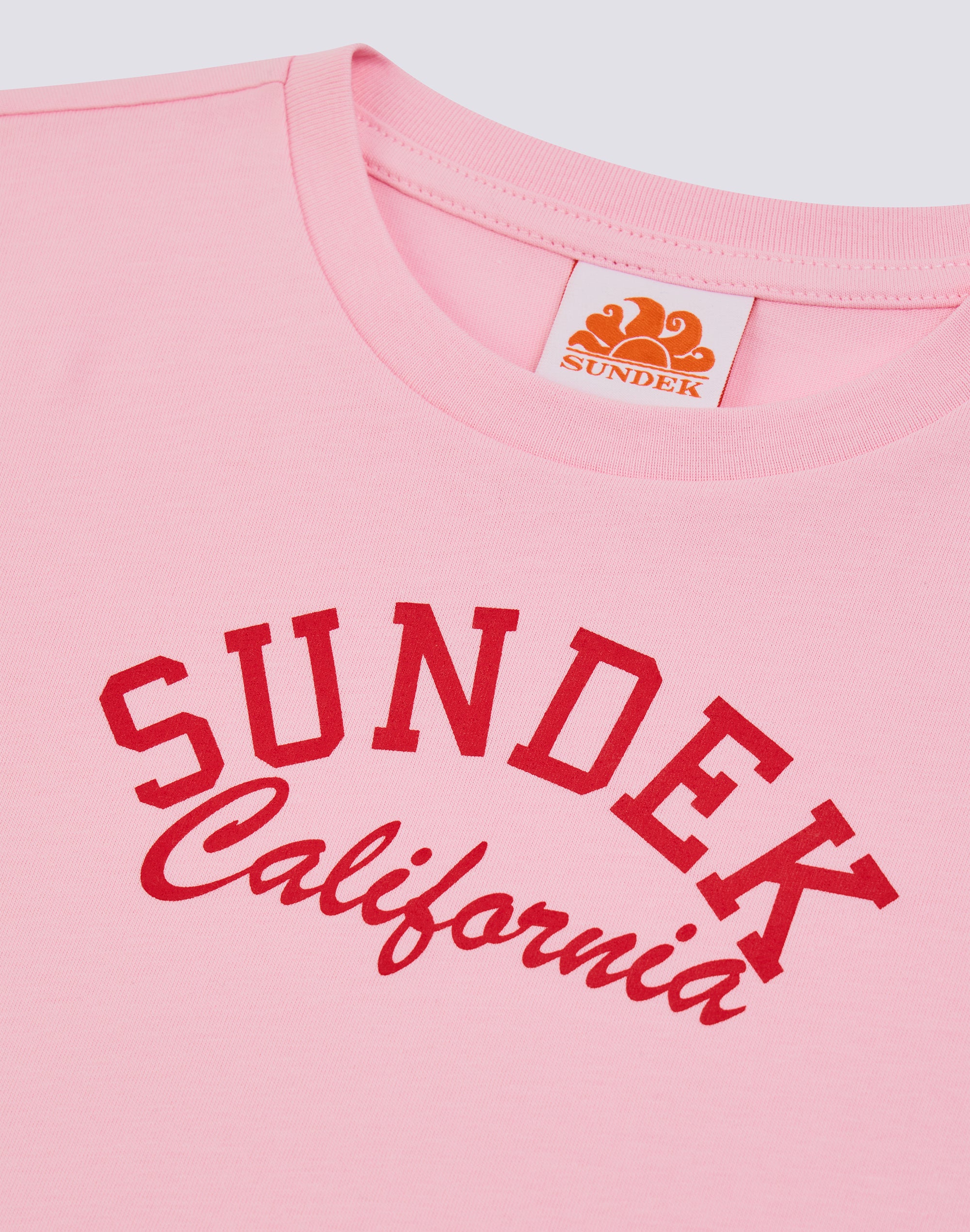sundek-g748tejs000-t-shirt-bambina-crop-vintage-california image 3
