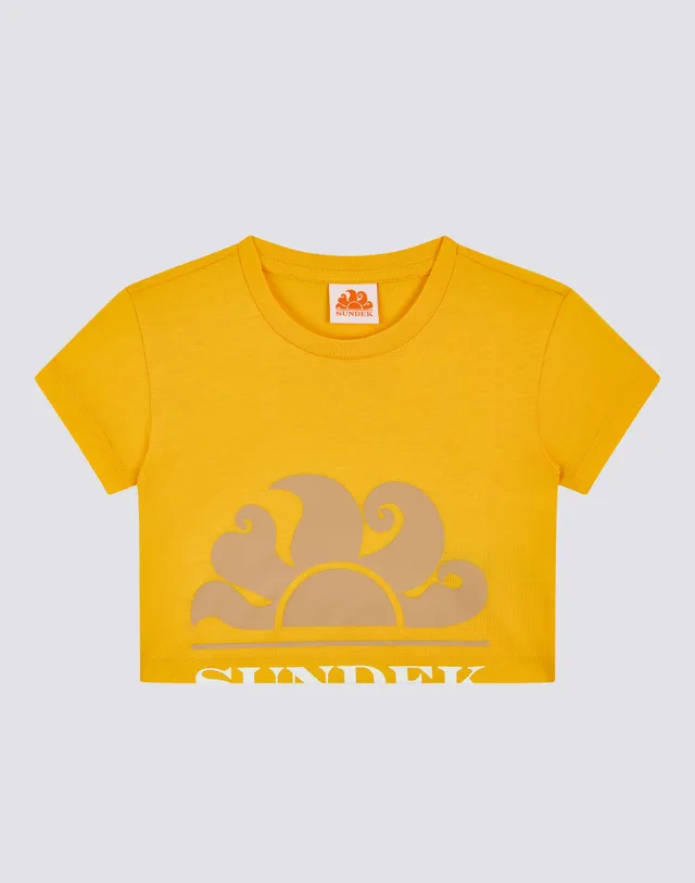 sundek-mini-t-shirt-crop-bambina-t-shirt-crop image 1
