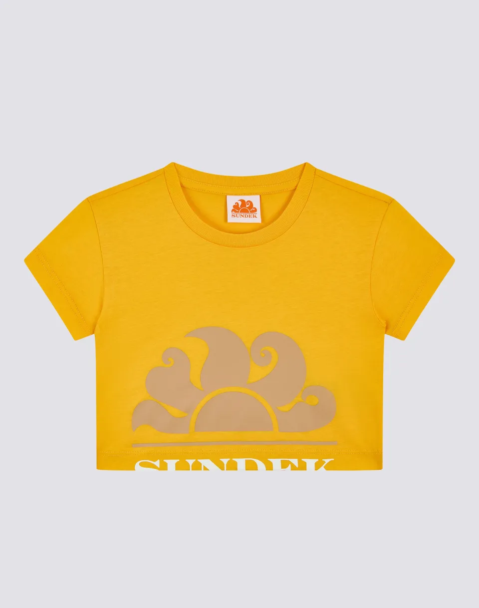 sundek-mini-t-shirt-crop-bambina-t-shirt-crop image 1