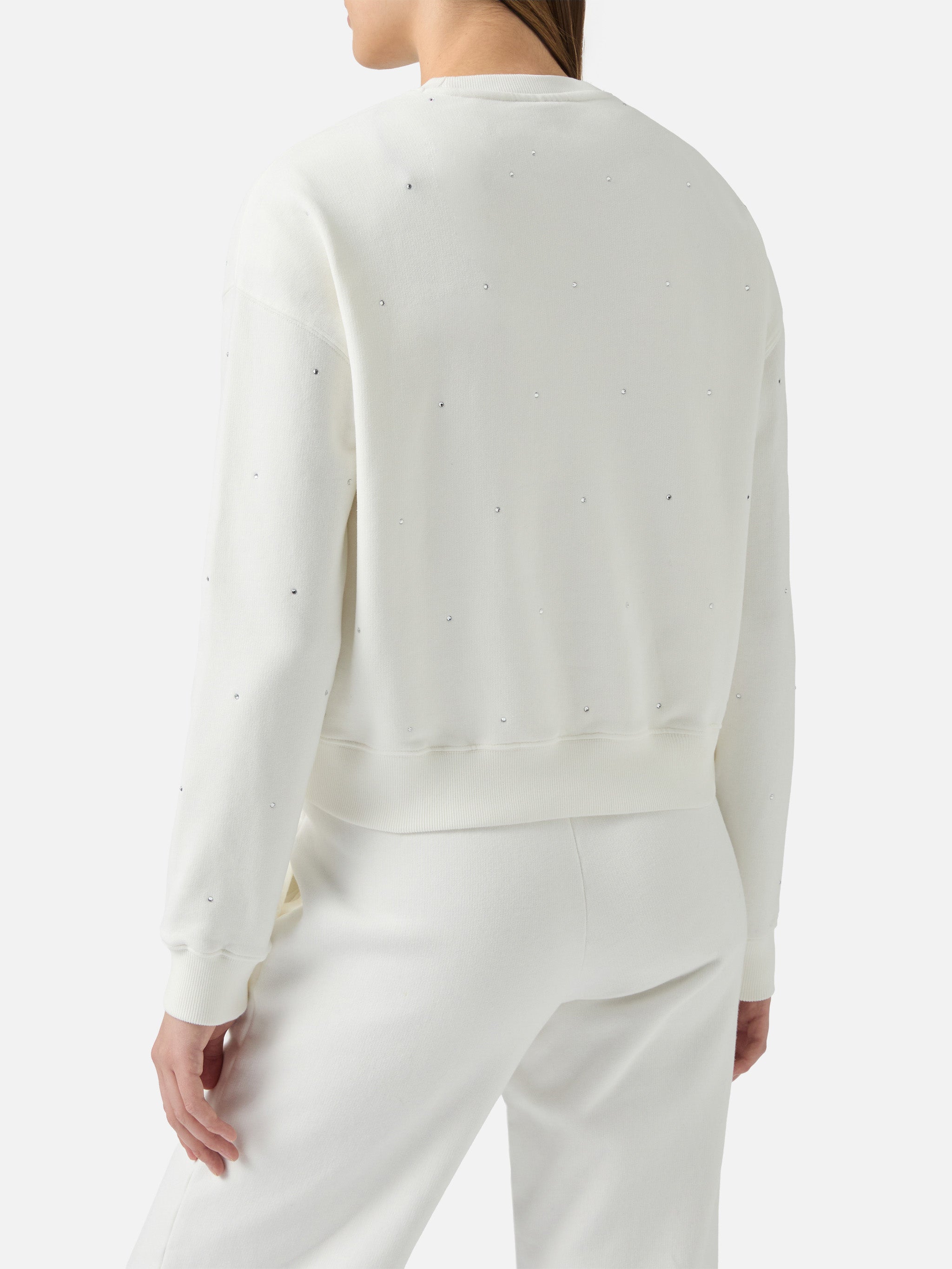 mc2-saint-barth-felpa-casey-in-cotone-bianco-con-strass image 4