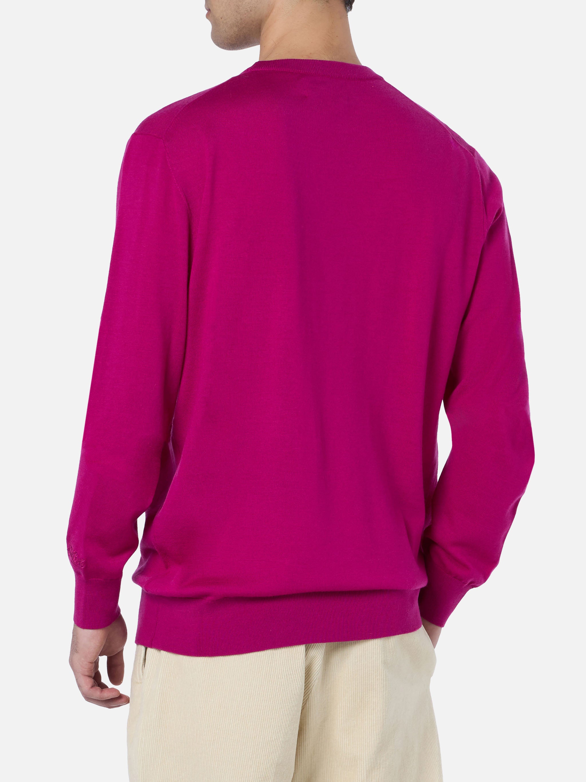 mc2-saint-barth-regent-maglione-girocollo-uomo-in-lana-merino-peonia image 3