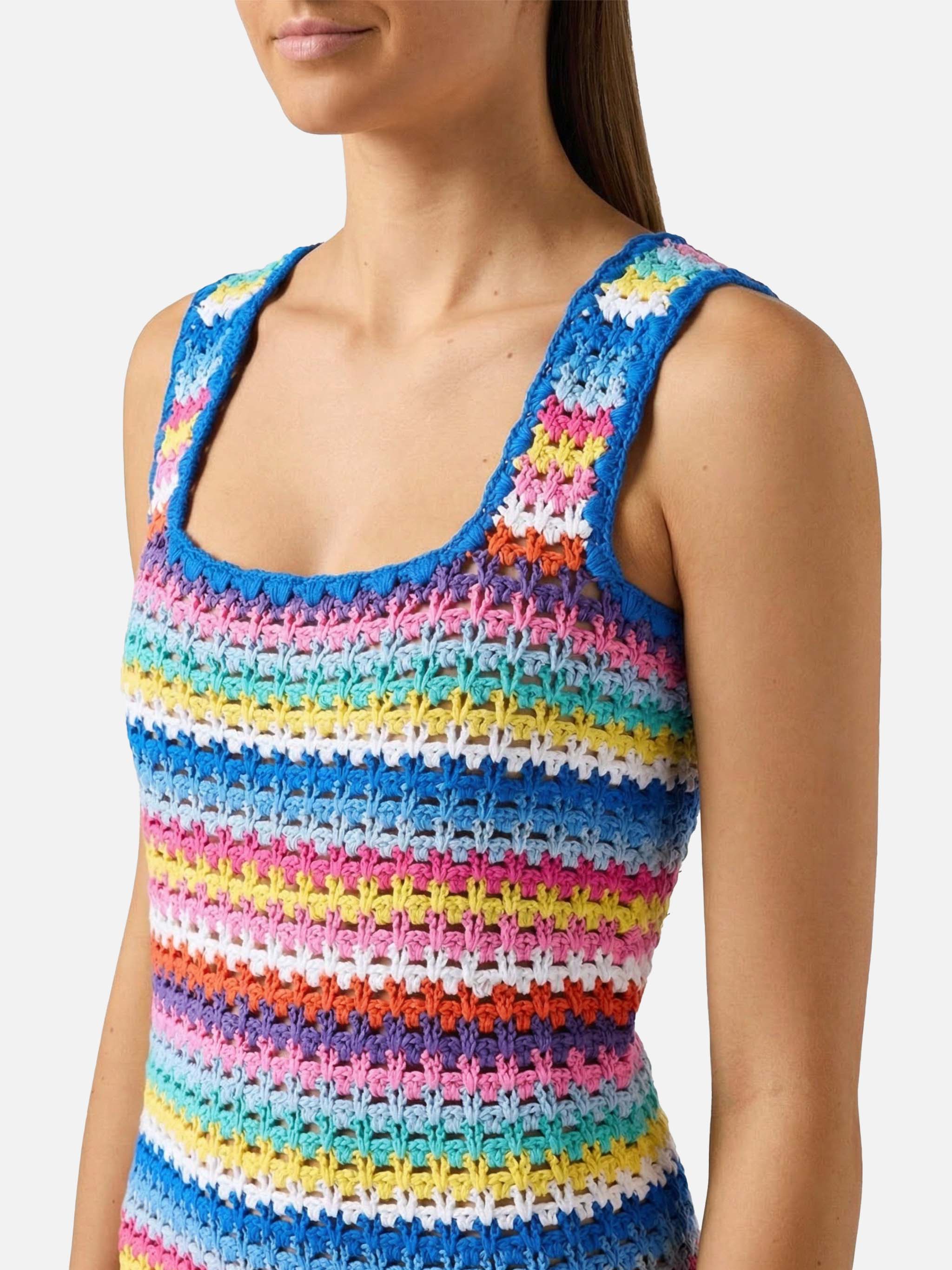mc2-saint-barth-jaisal-abito-mini-donna-in-cotone-crochet-multicolor image 2