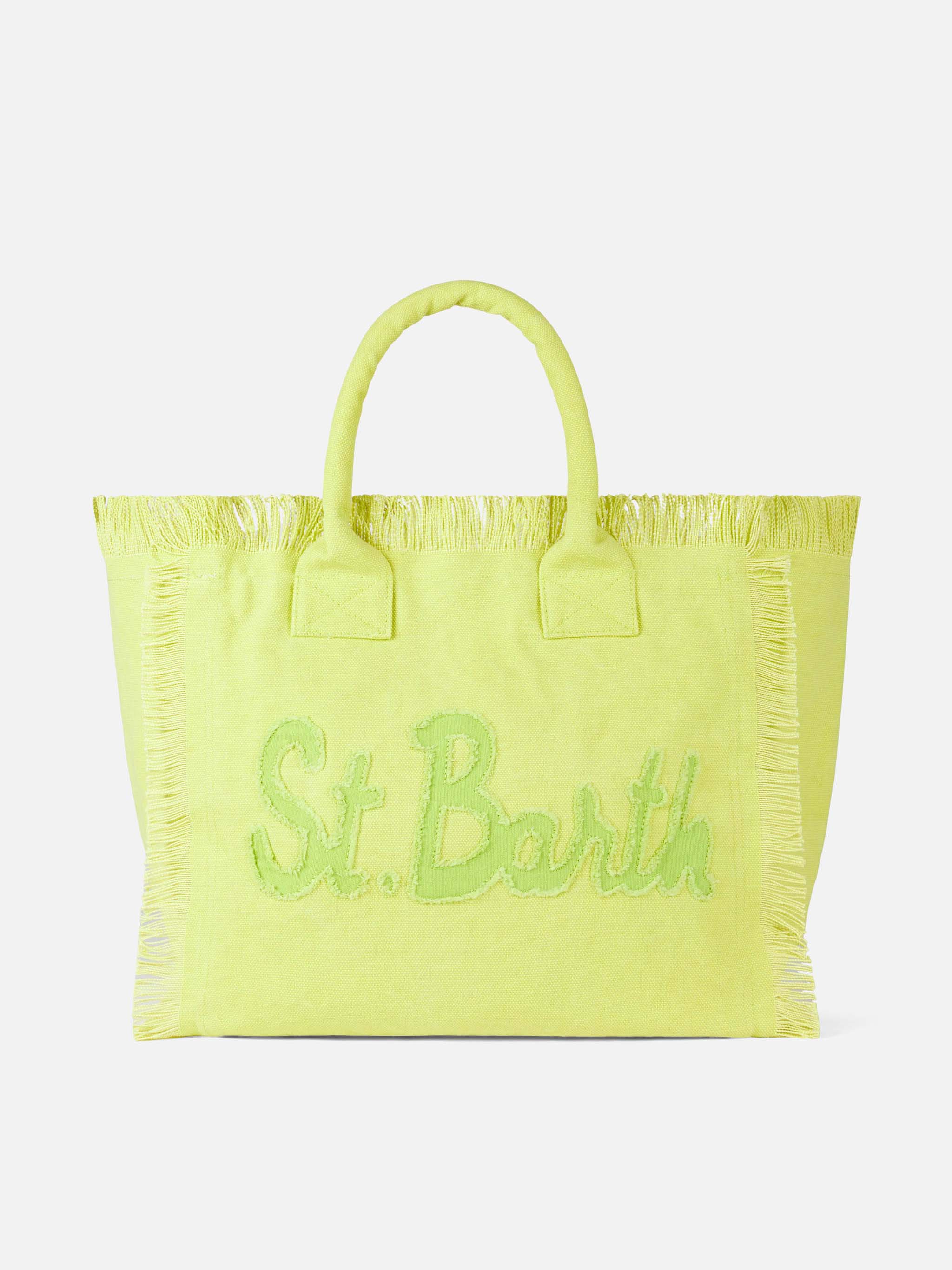 mc2-saint-barth-vanity-borsa-a-spalla-tela-verde-chiaro-40x32x20 image 1