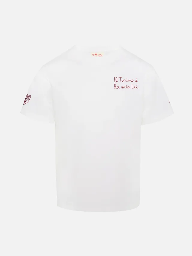 mc2-saint-barth-t-shirt-portofino-jr-cotone-con-ricamo-il-torino-la-mia-lei-tori image 1