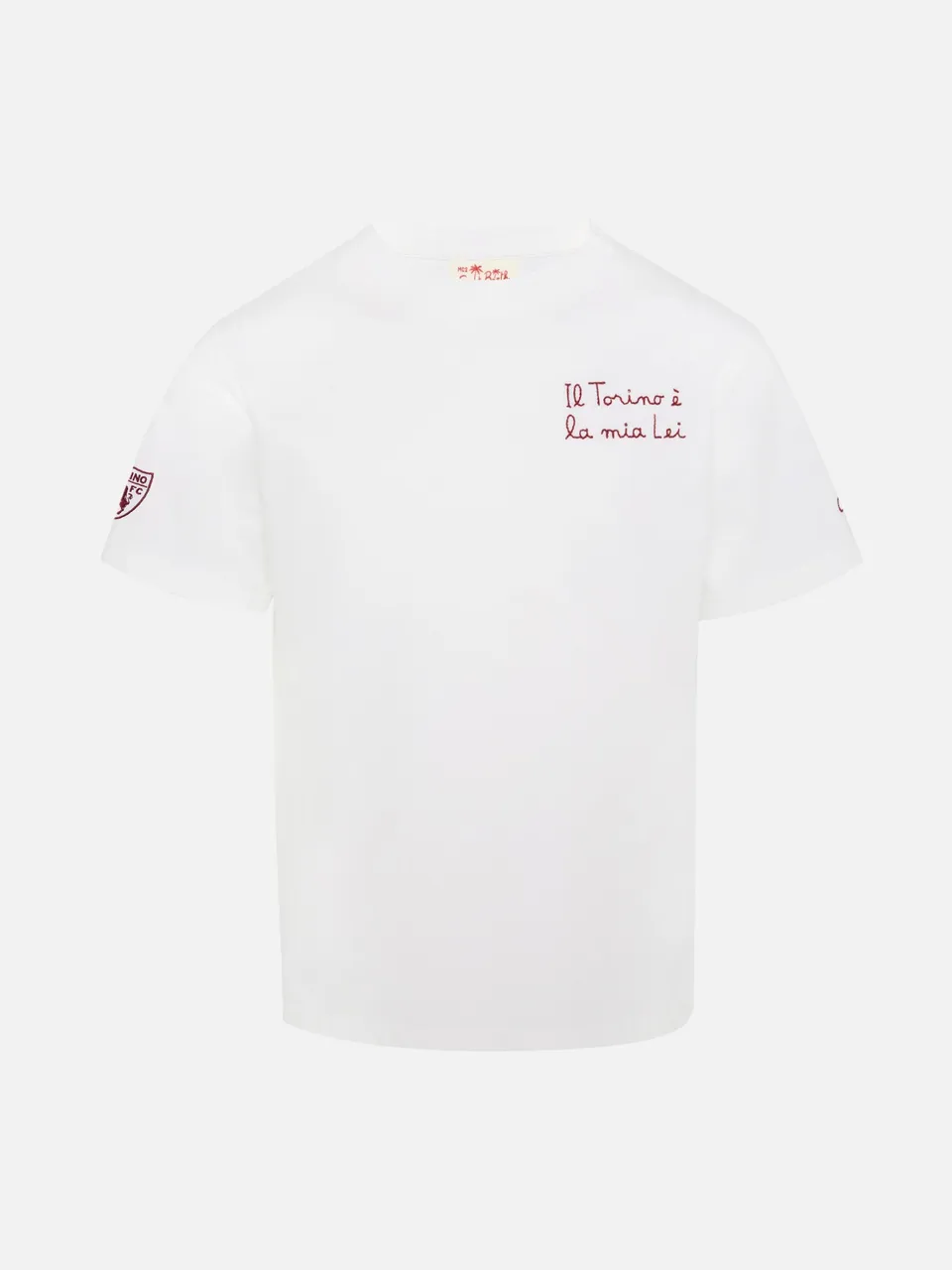 mc2-saint-barth-t-shirt-portofino-jr-cotone-con-ricamo-il-torino-la-mia-lei-tori image 1