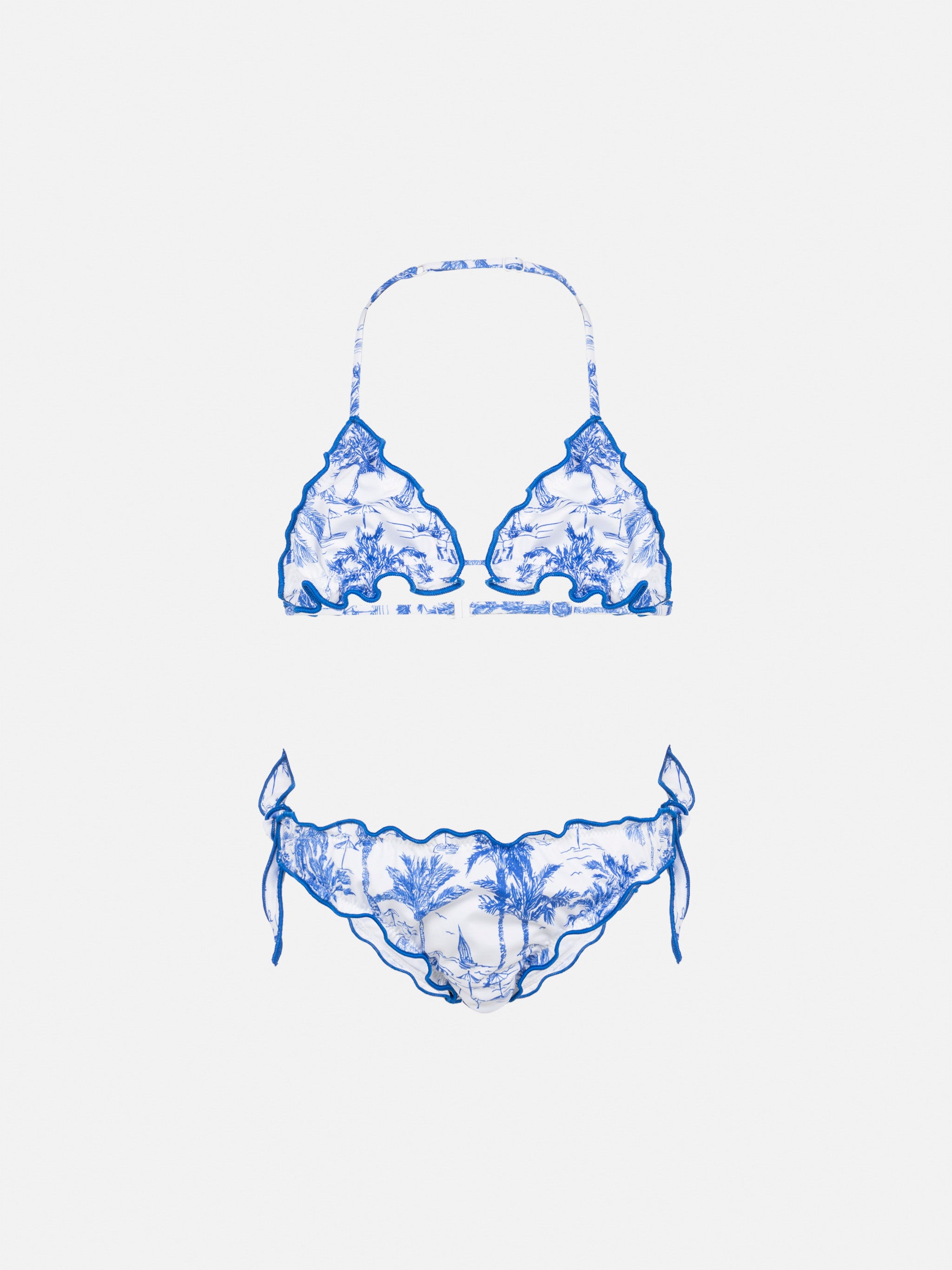 mc2-saint-barth-cris-bikini-a-triangolo-bambina-toile-de-jouy-bluette-bianco image 1