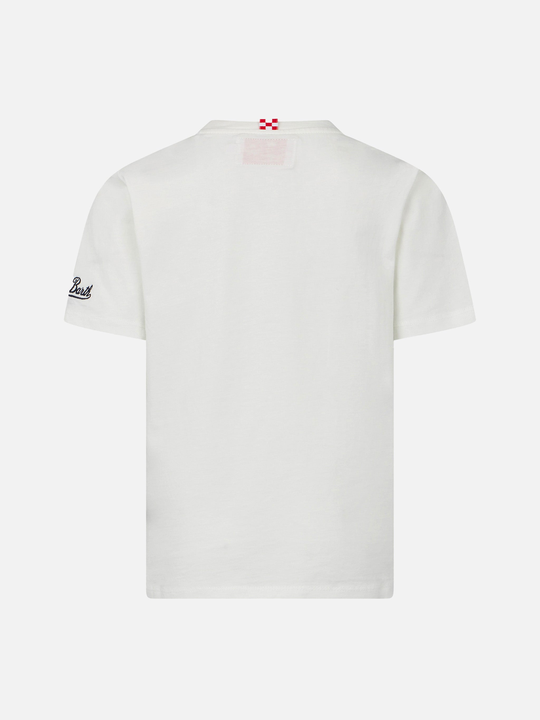 mc2-saint-barth-t-shirt-bambino-cotone-bianca-stampa-moto image 3