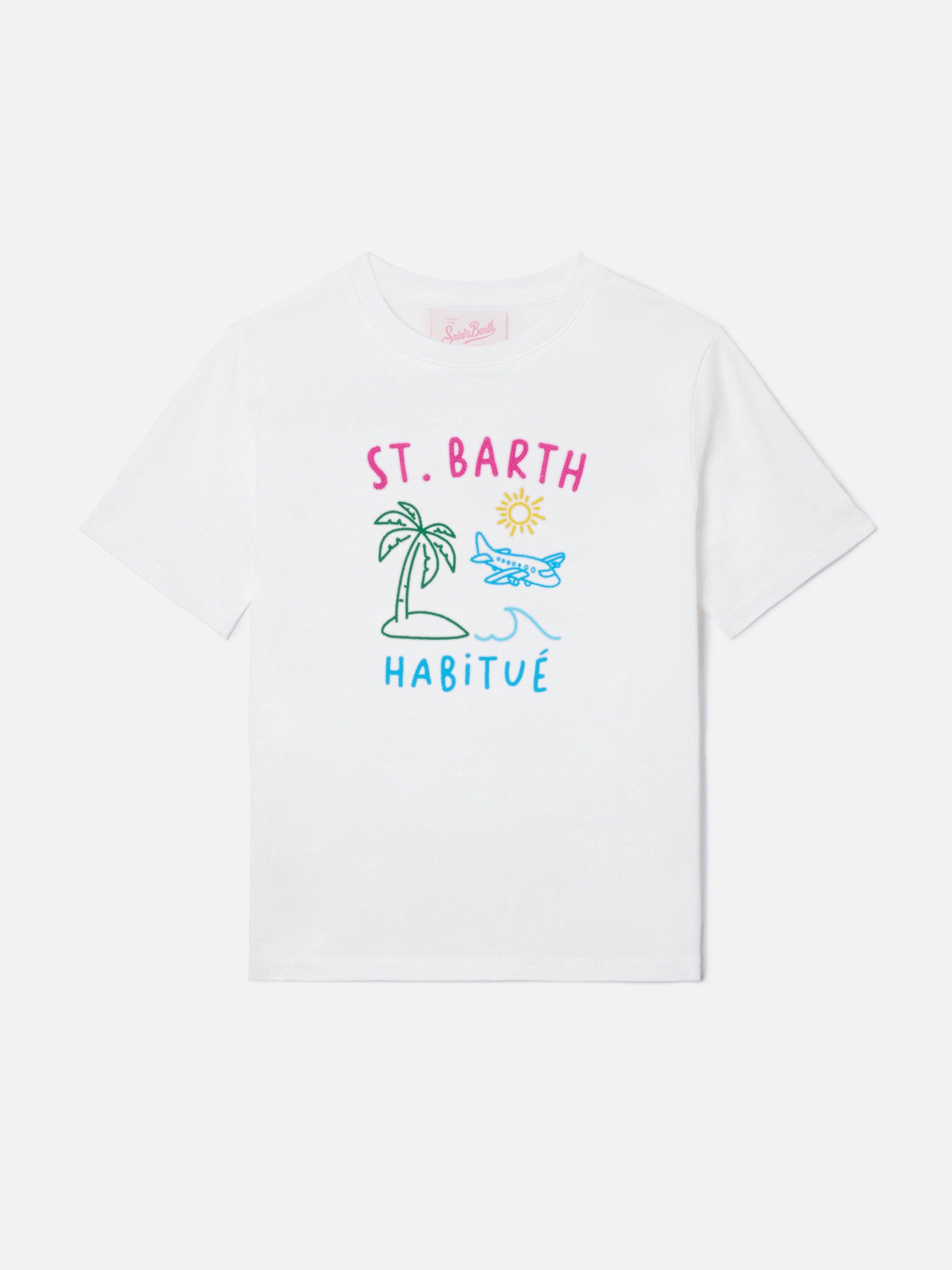 mc2-saint-barth-portland-jr-t-shirt-bambina-cotone-blu-habitu image 1