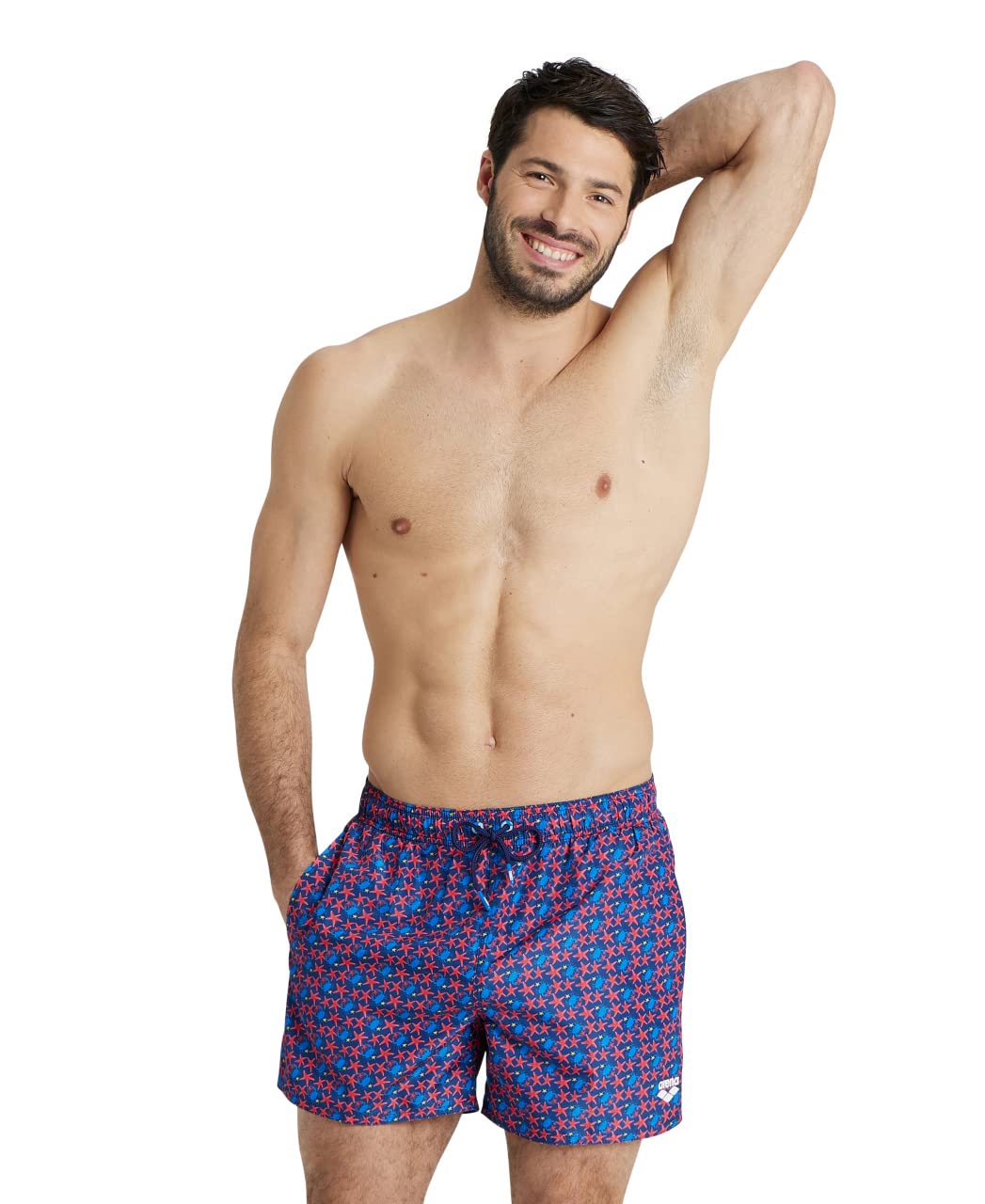 arena-allover-costume-mare-uomo-boxer-piscina-in-tessuto-riciclato image 7