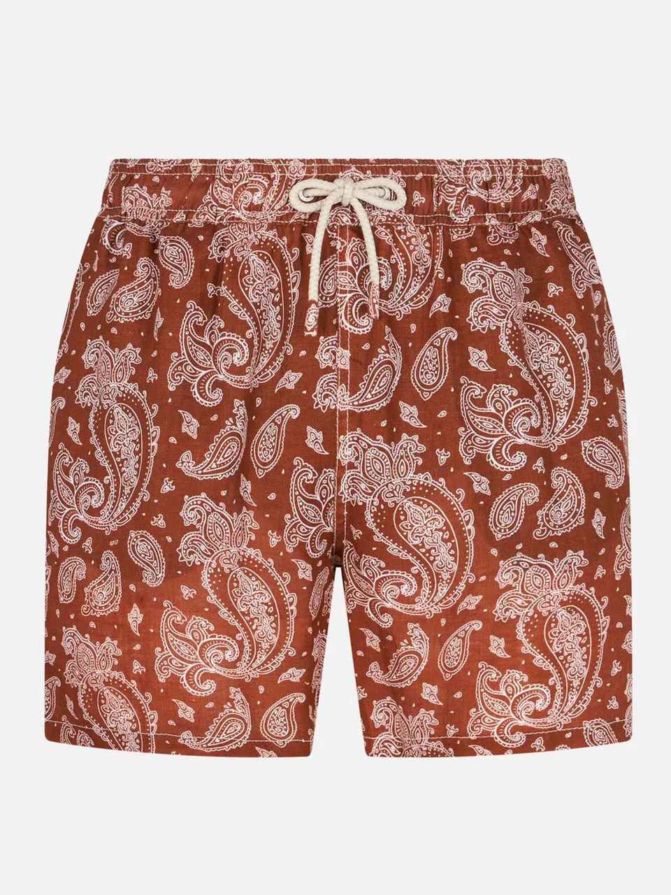 mc2-saint-barth-gustavia-linen-costume-mare-uomo-paisley-marrone image 1
