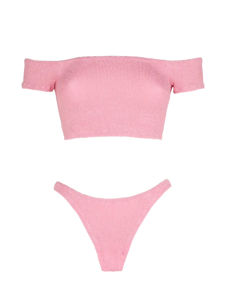 mc2-saint-barth-bikini-zena-naomi-donna-rosa-crinkle-top-spalline-larghe-slip-ch image 1