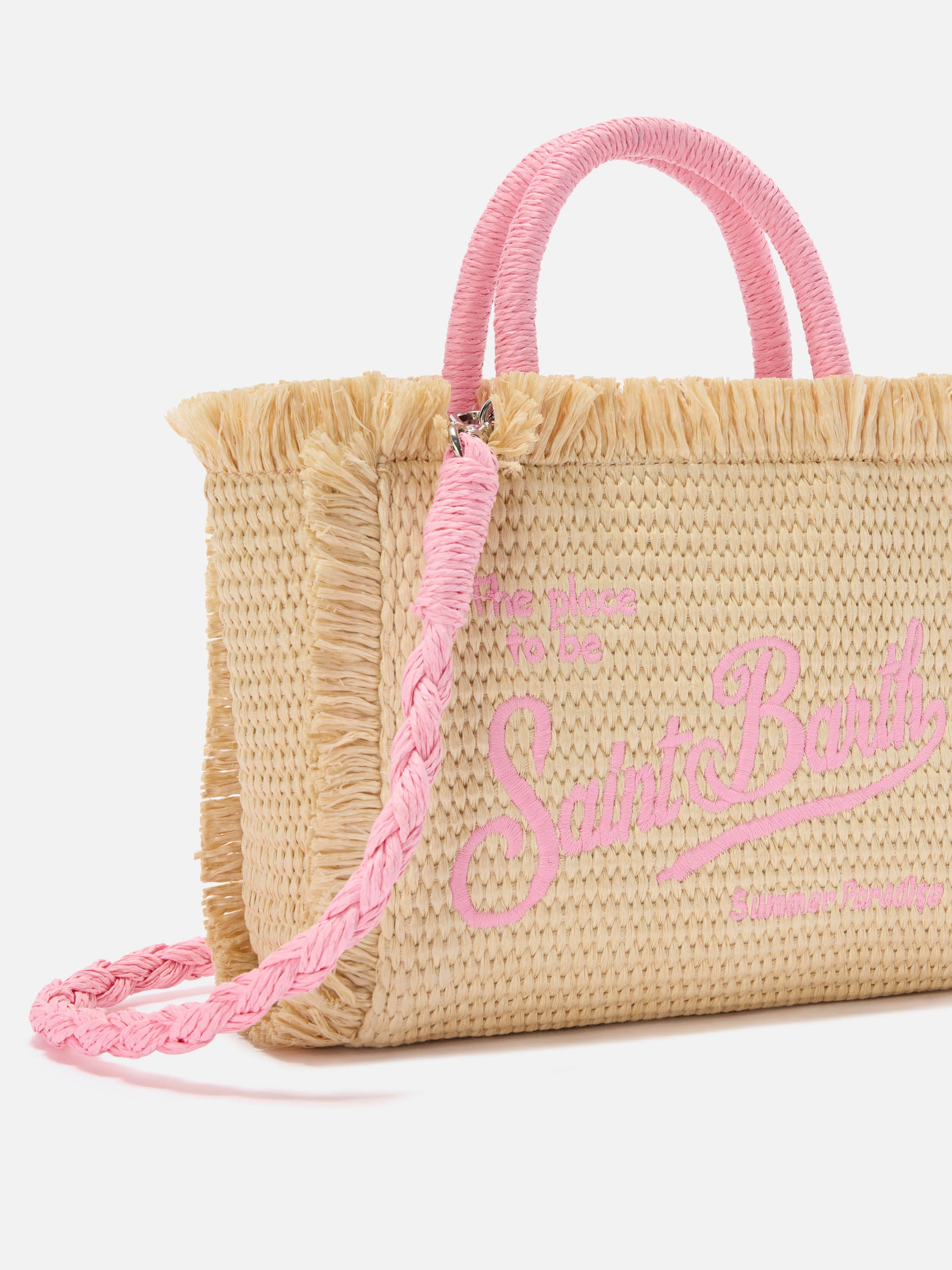 mc2-saint-barth-borsa-vanity-mini-in-tessuto-effetto-paglia-con-logo-ricamato image 3