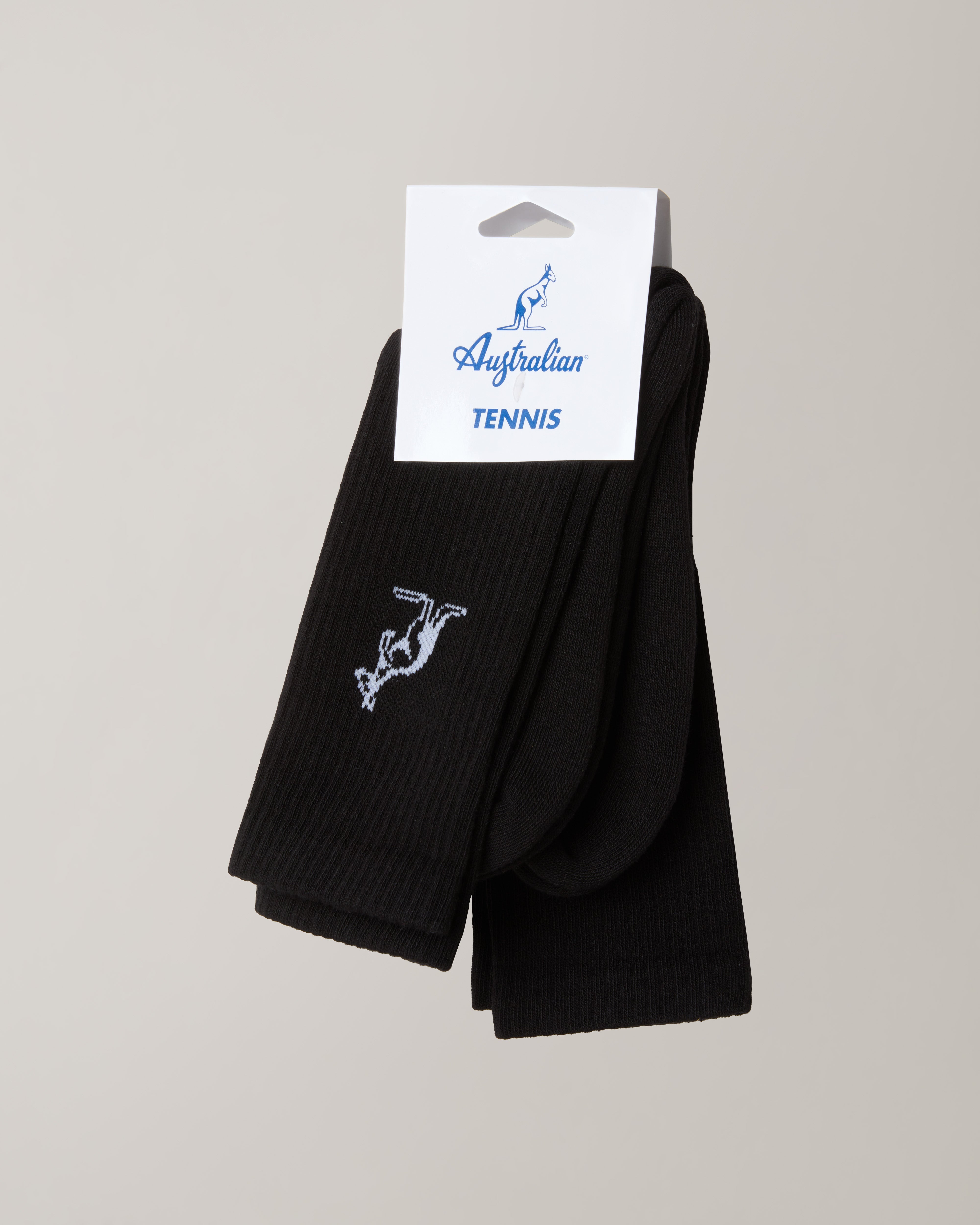 australian-bi-pack-calze-in-cotone-nere-doppio-paio-tennis image 2