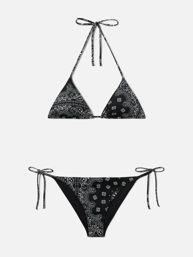 mc2-saint-barth-bikini-leah-virgo-stampa-bandana-nero-donna image 1
