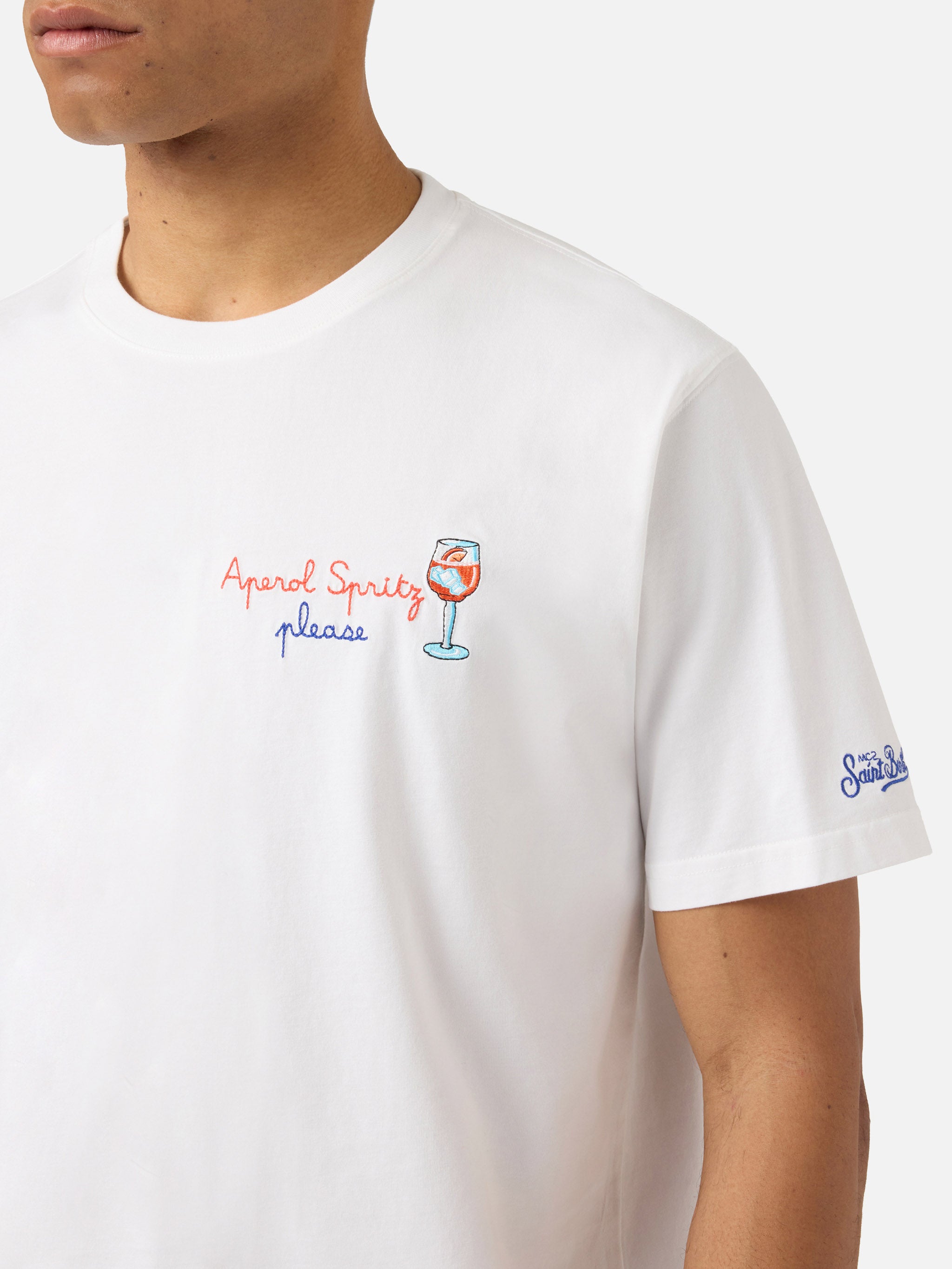 mc2-saint-barth-portofino-t-shirt-uomo-bianca-cotone-aperol-spritz-please-specia image 2