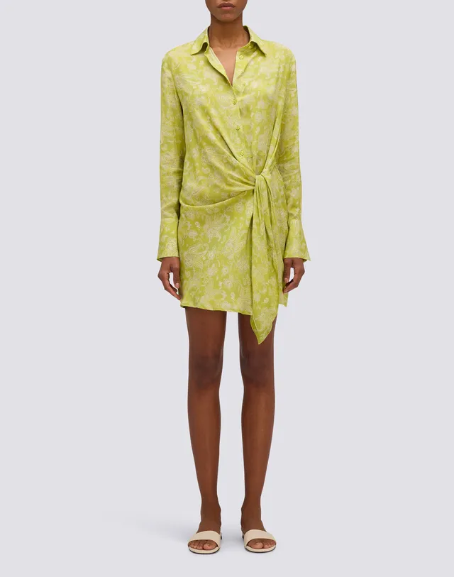 sundek-abito-camicia-donna-corto-viscosa-hibi-paisley-con-nodo image 1
