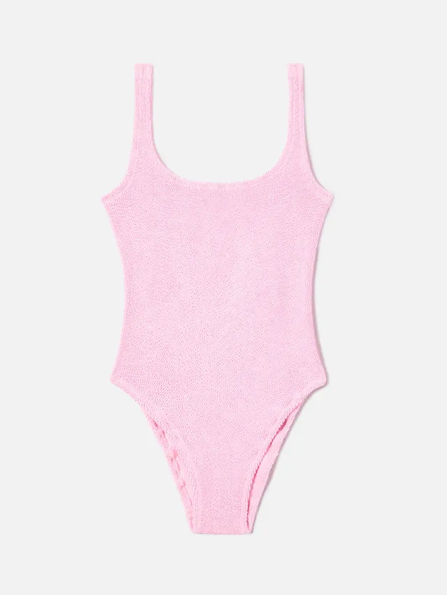 mc2-saint-barth-lora-costume-intero-donna-crinkle-rosa-tinta-unita image 1