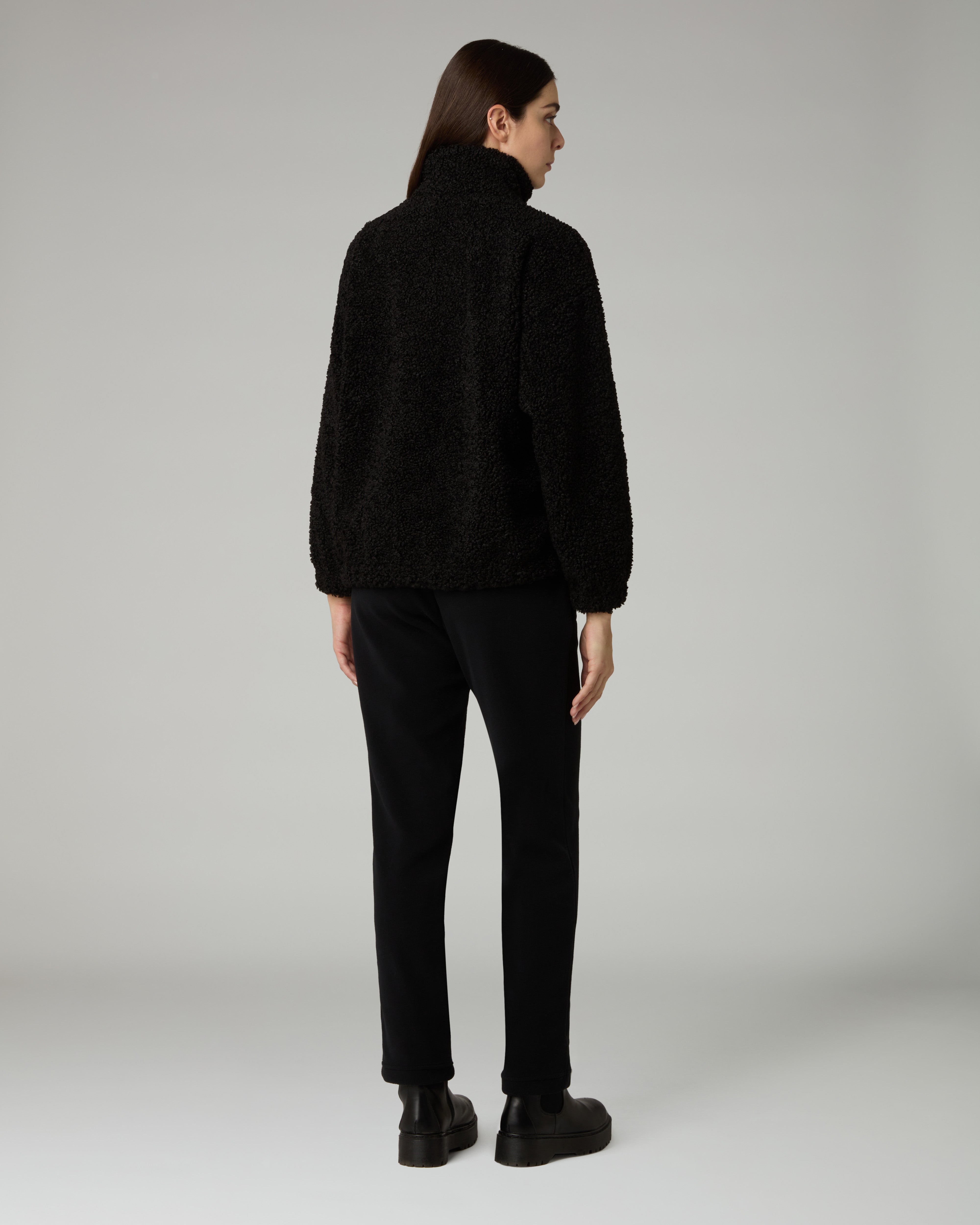 australian-teddy-tracksuit-tuta-uomo-nera-teddy-microfeel-made-in-italy image 2
