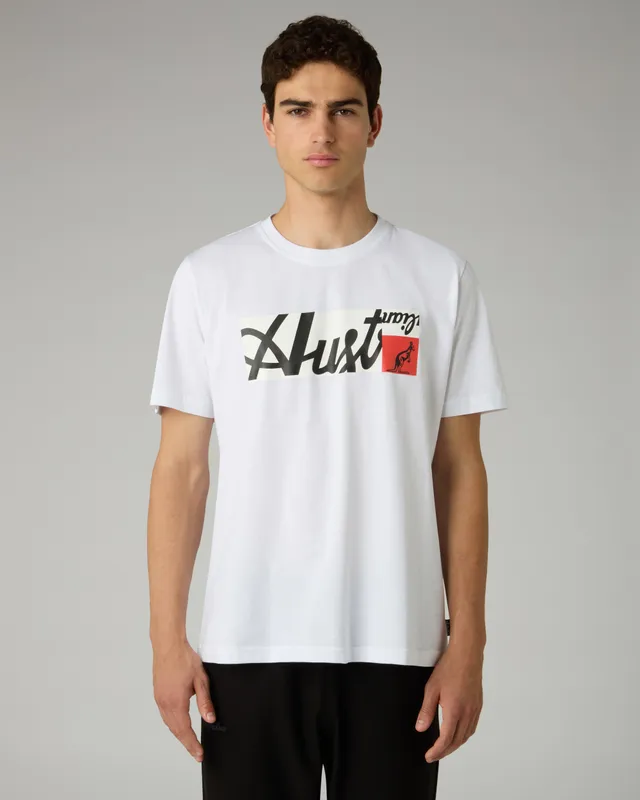 australian-broken-logo-t-shirt-league-maglietta-cotone-bianco image 1