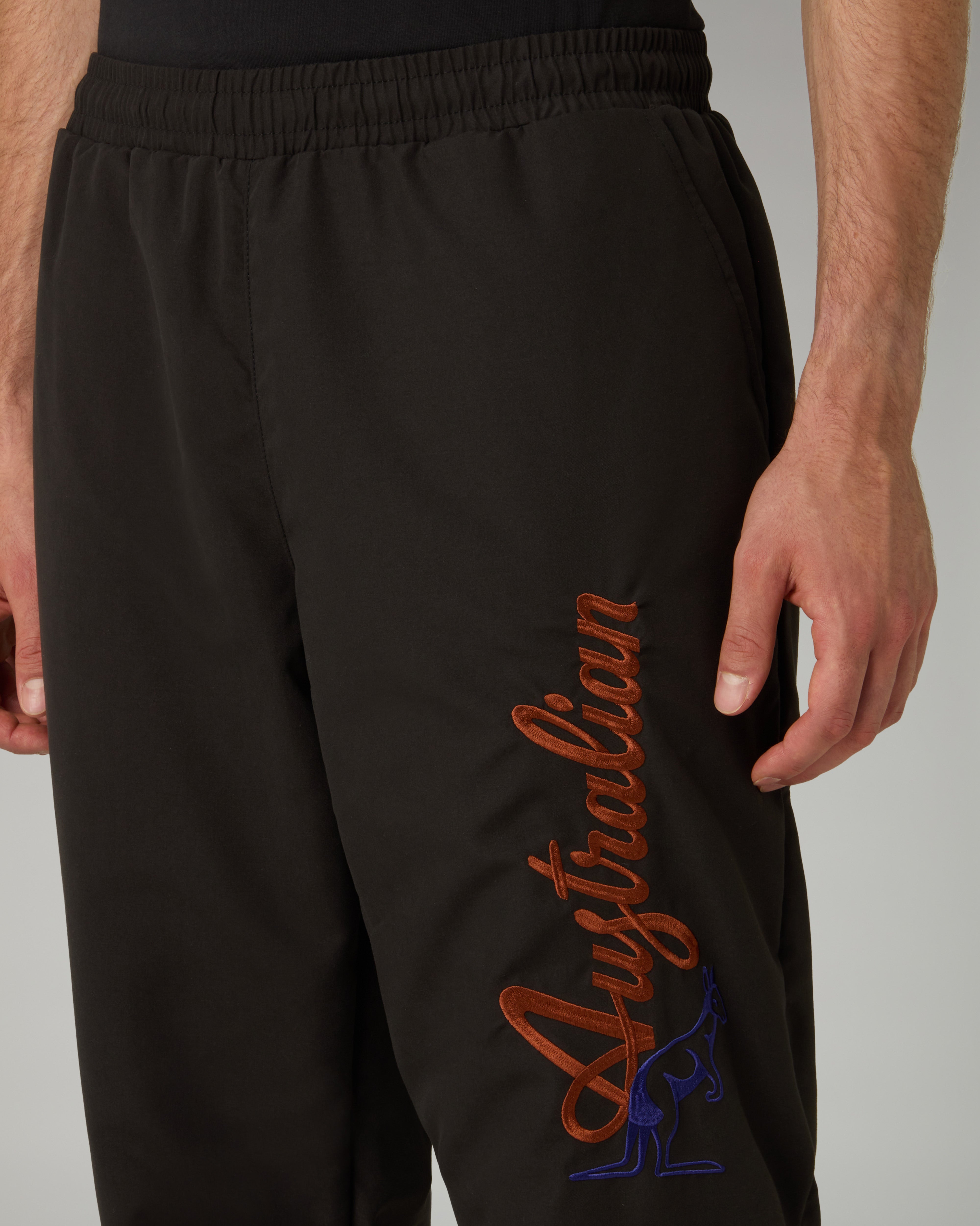 australian-rust-bumper-track-pant-nero-pantalone-tuta-microtouch image 5