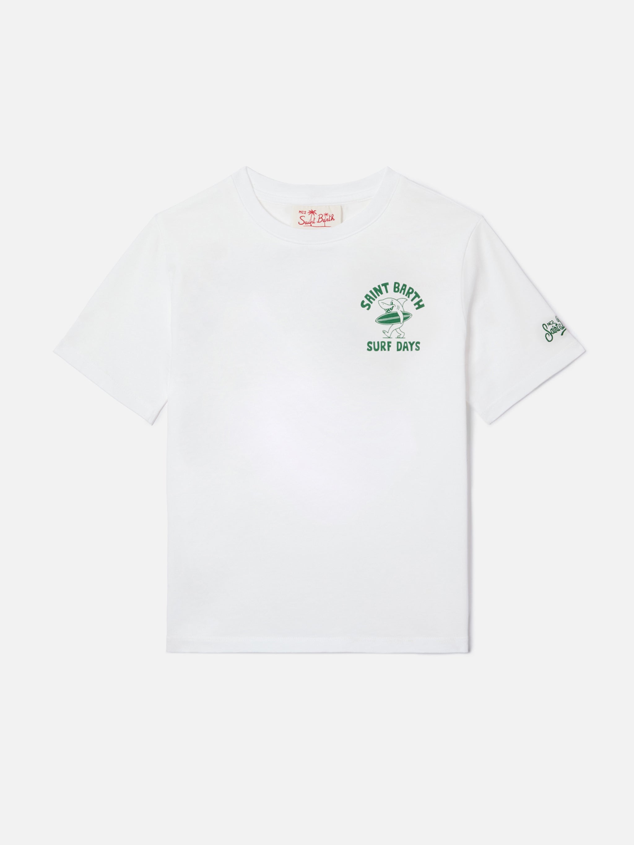 mc2-saint-barth-t-shirt-portland-jr-surf-days-t-shirt-bambino-cotone-bianca-stam image 5