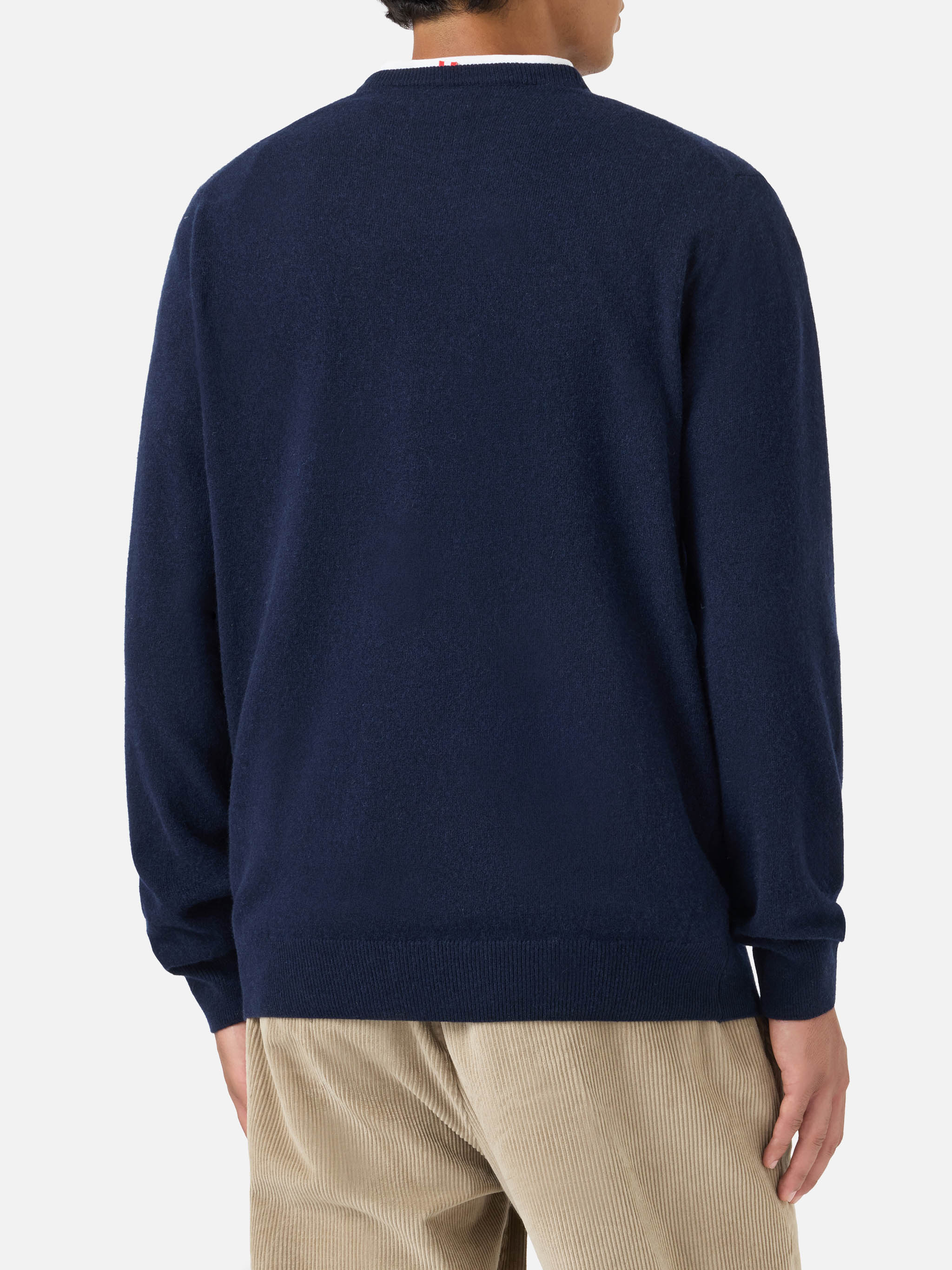 mc2-saint-barth-heron-light-maglione-girocollo-uomo-blu-navy-con-ricamo image 4